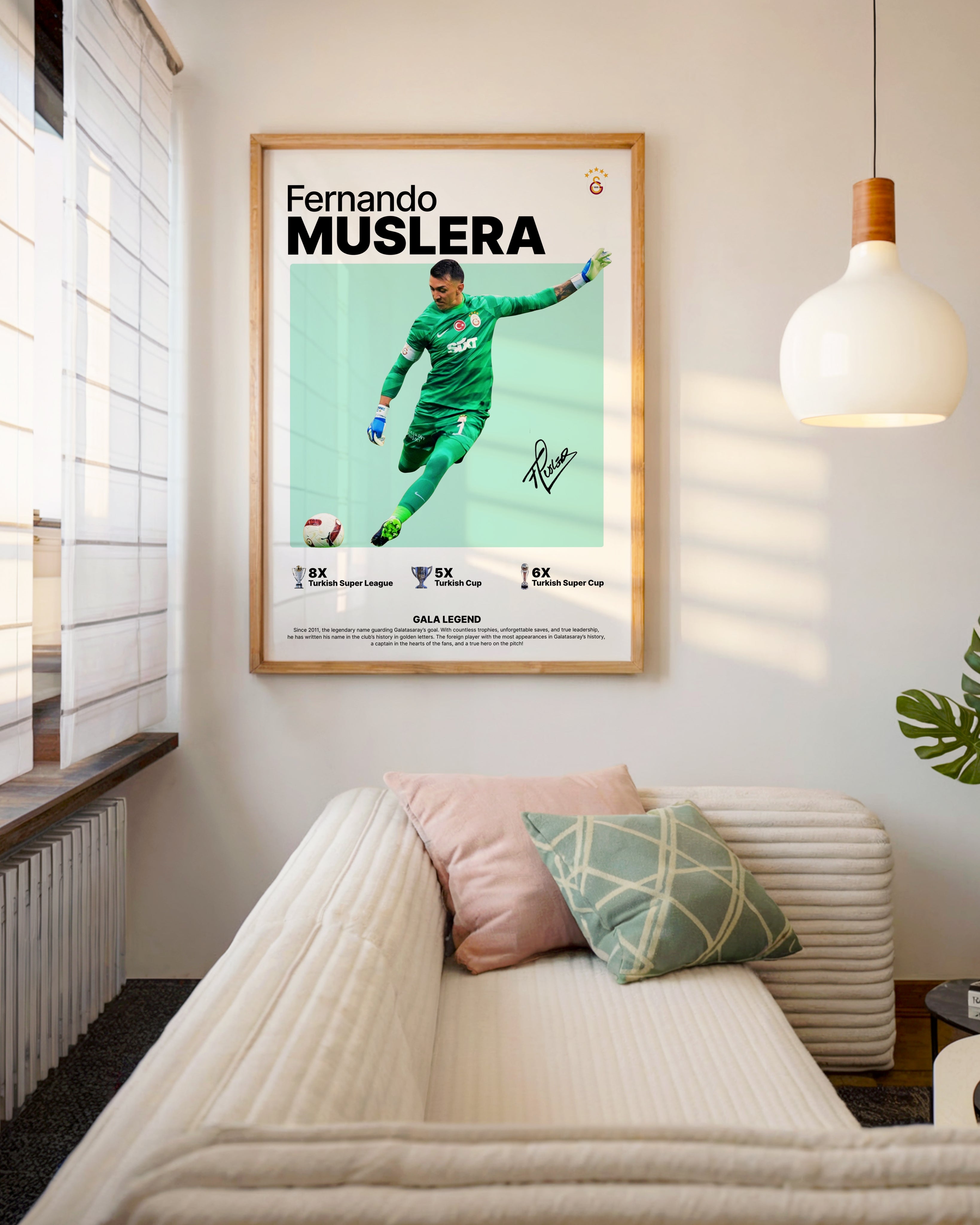 Fernando Muslera Dijital İmzalı Tasarım Tablo