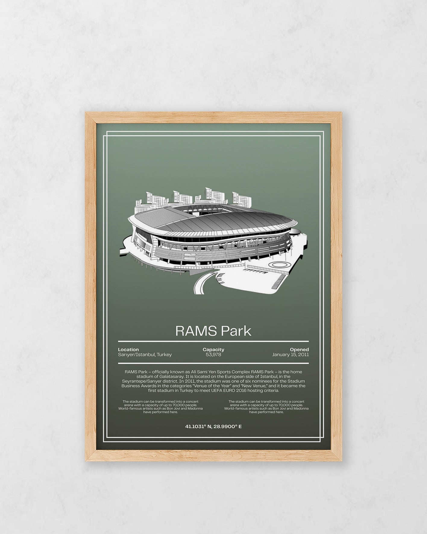 Rams Park Stadyum Tasarım Tablo