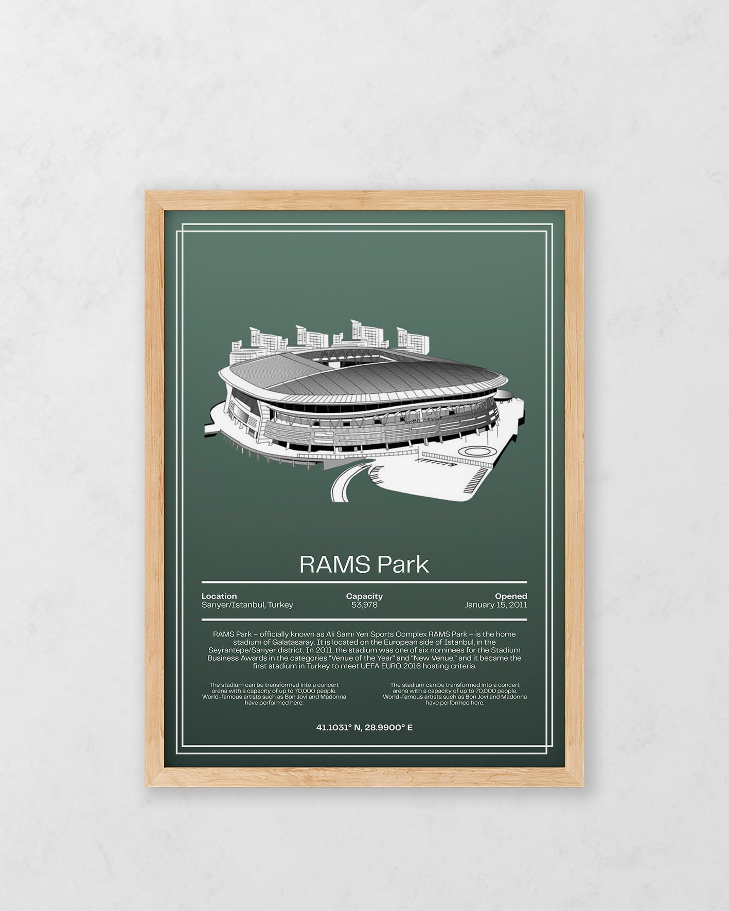 Rams Park Stadyum Tasarım Tablo