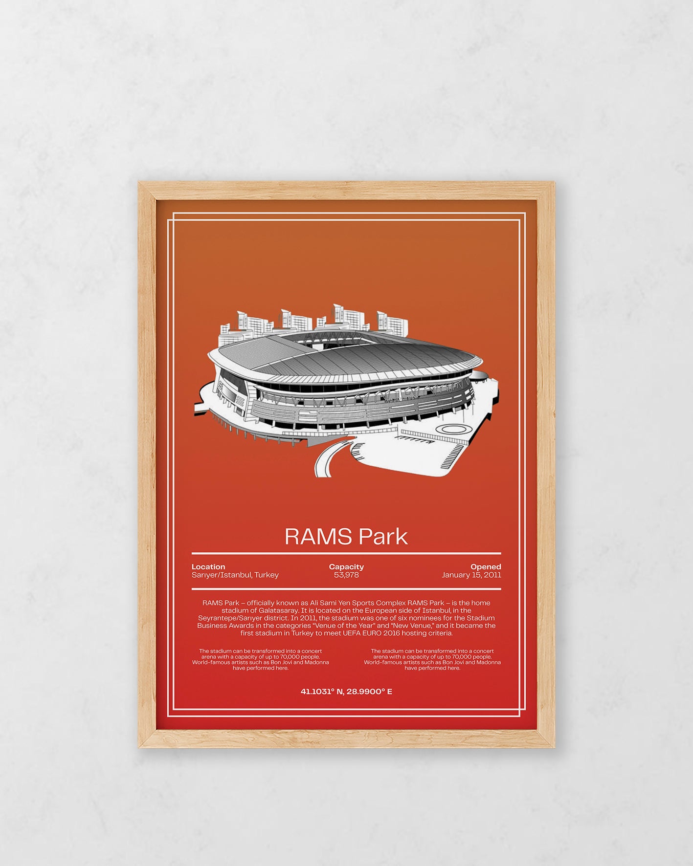Rams Park Stadyum Tasarım Tablo