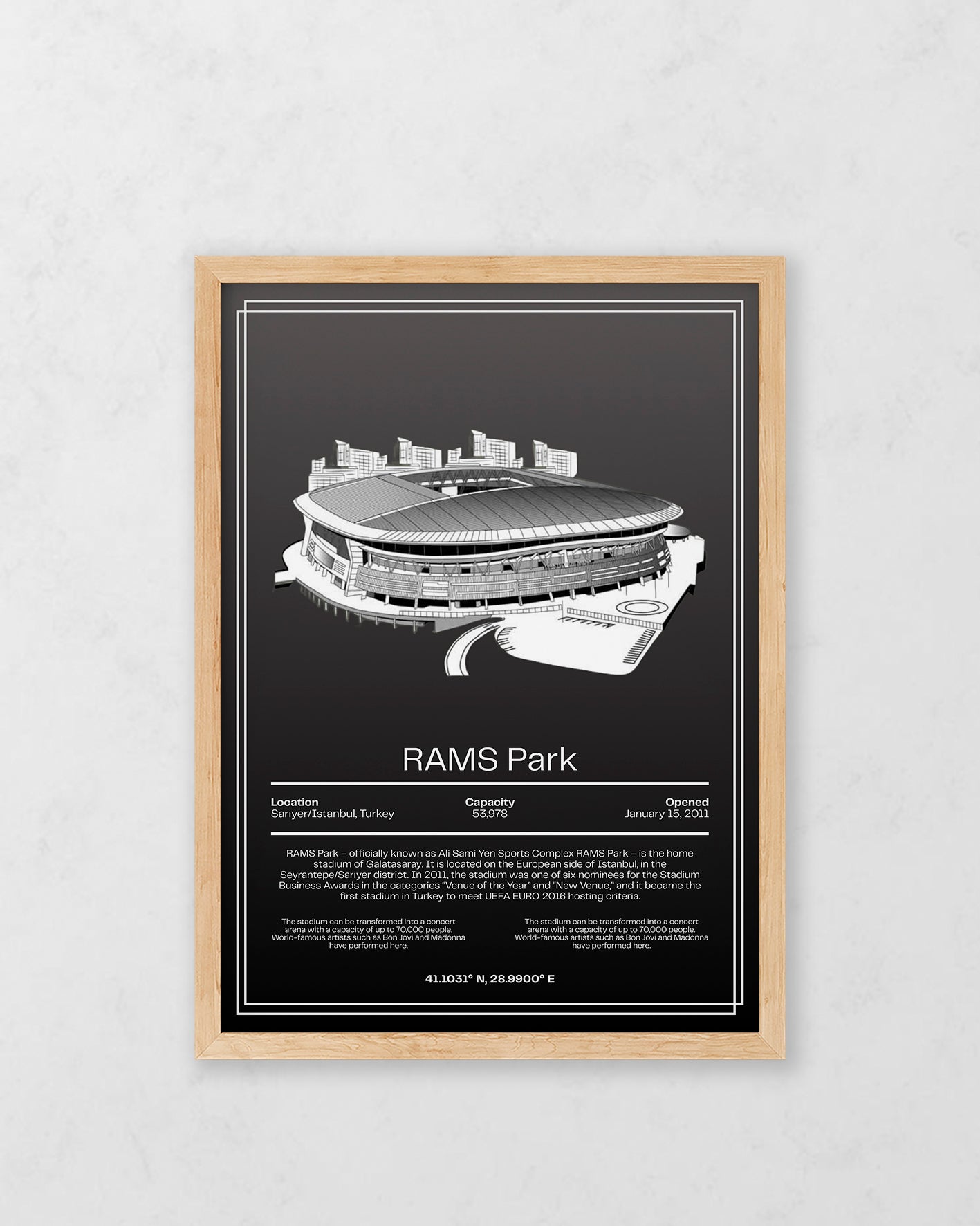 Rams Park Stadyum Tasarım Tablo