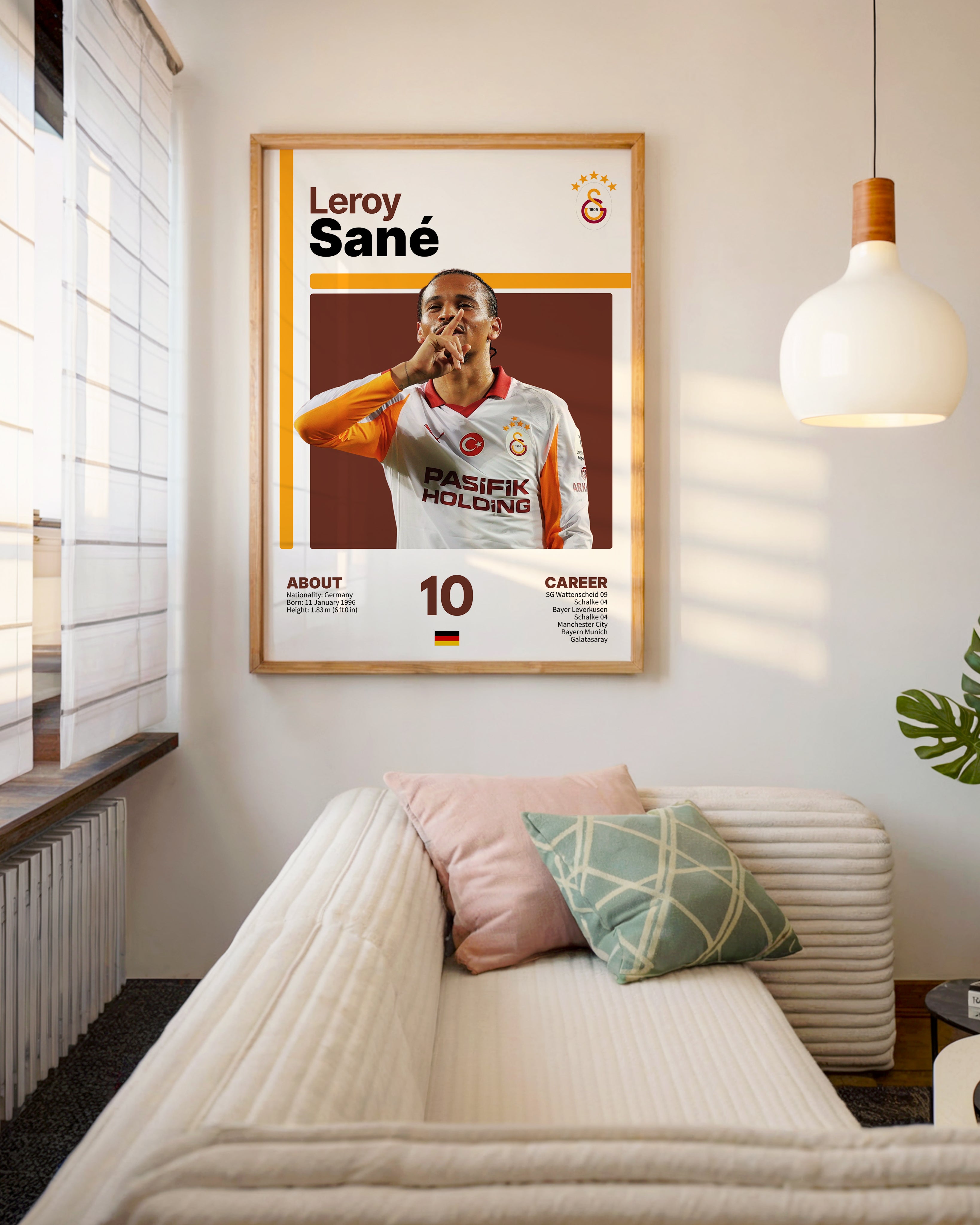 Leroy Sane Beyaz Forma Tasarım Tablo