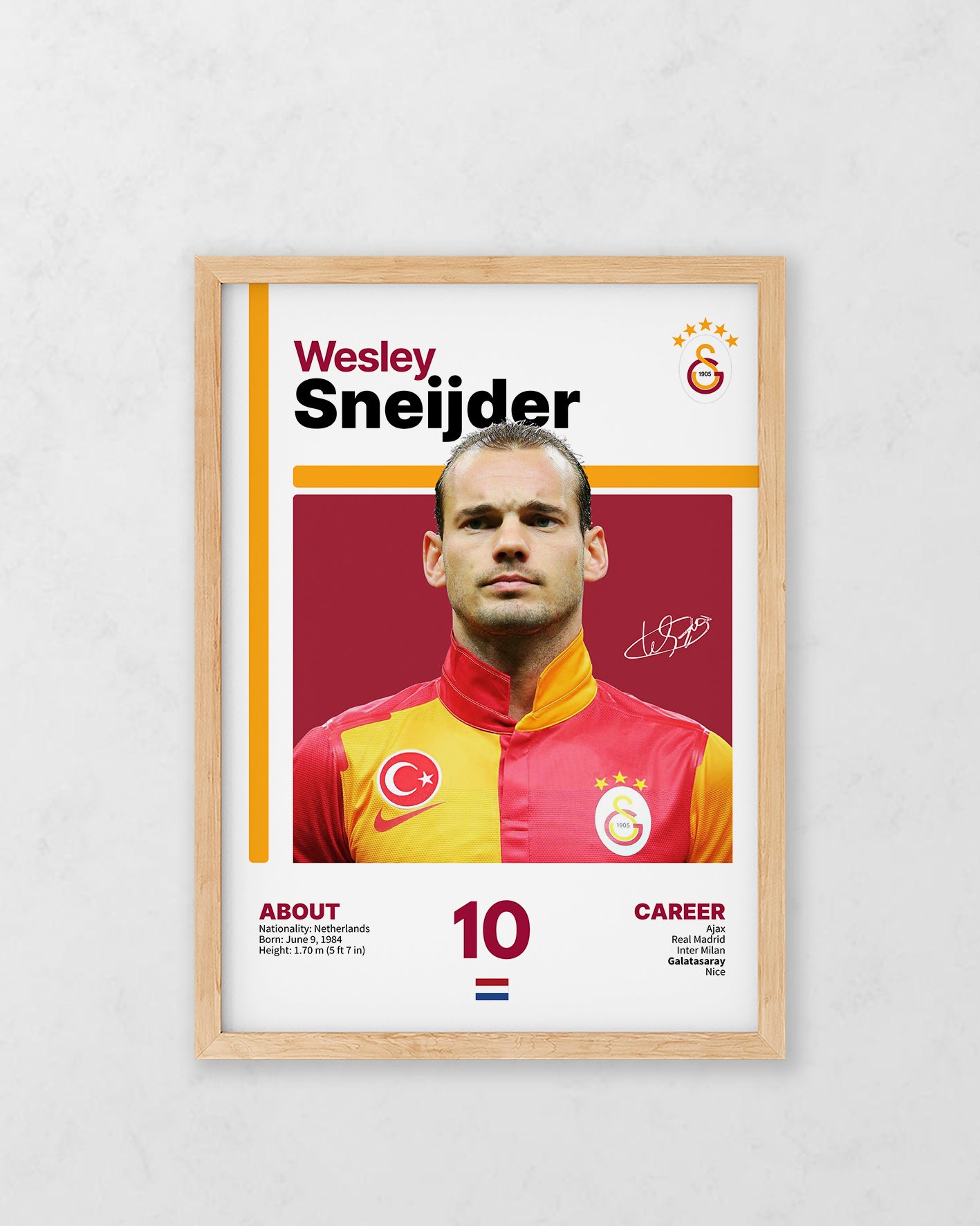 Wesley Sneijder X Tasarım Tablo