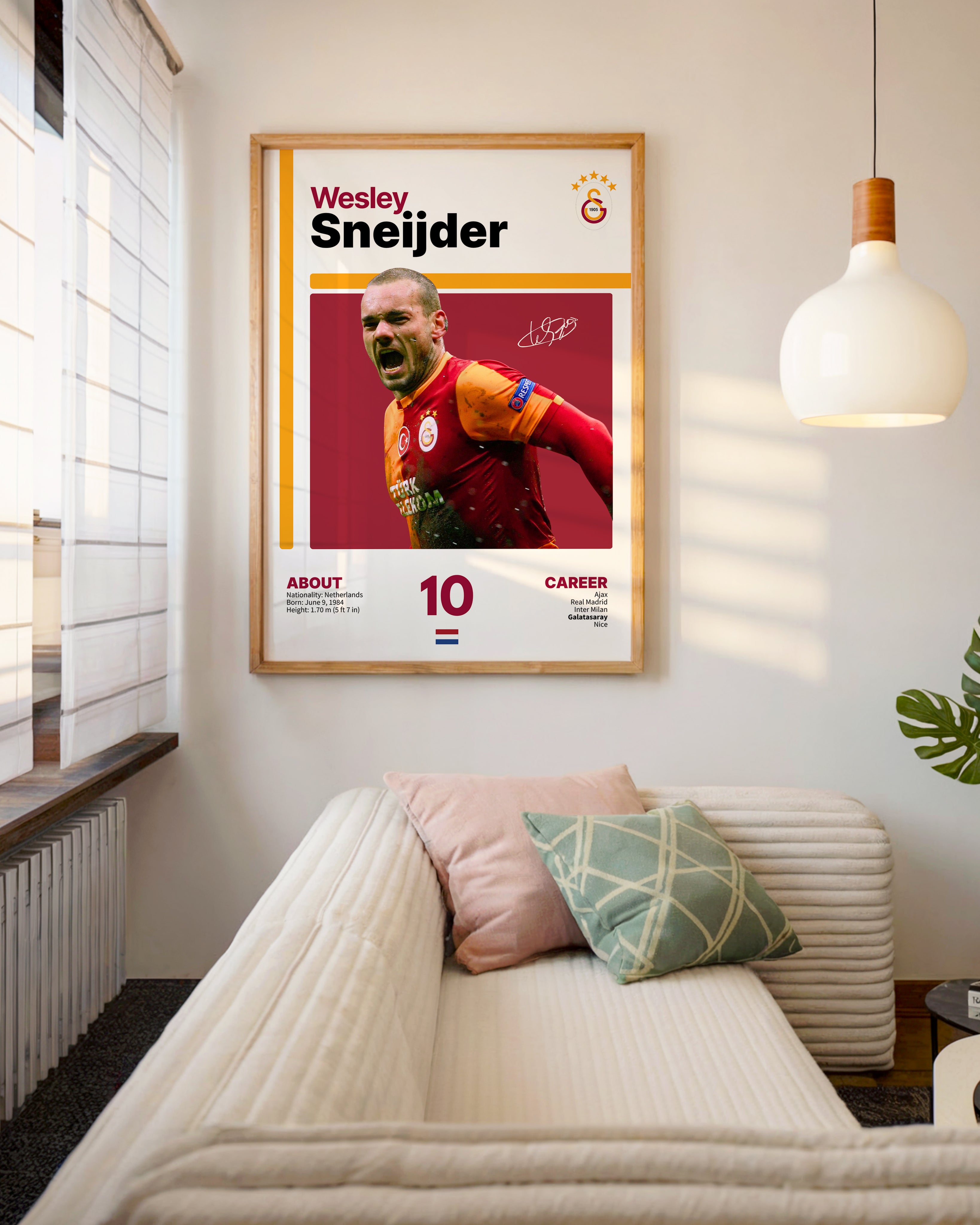 Wesley Sneijder Juventus Kar Temalı Tasarım Tablo