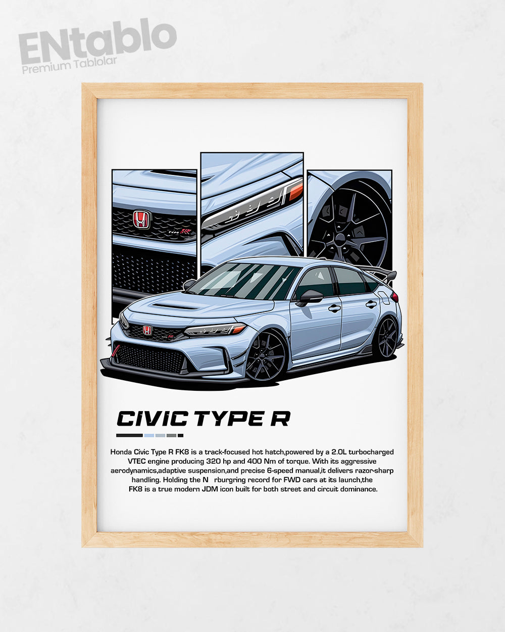 Honda Civic Typre R Tasarım Tablo