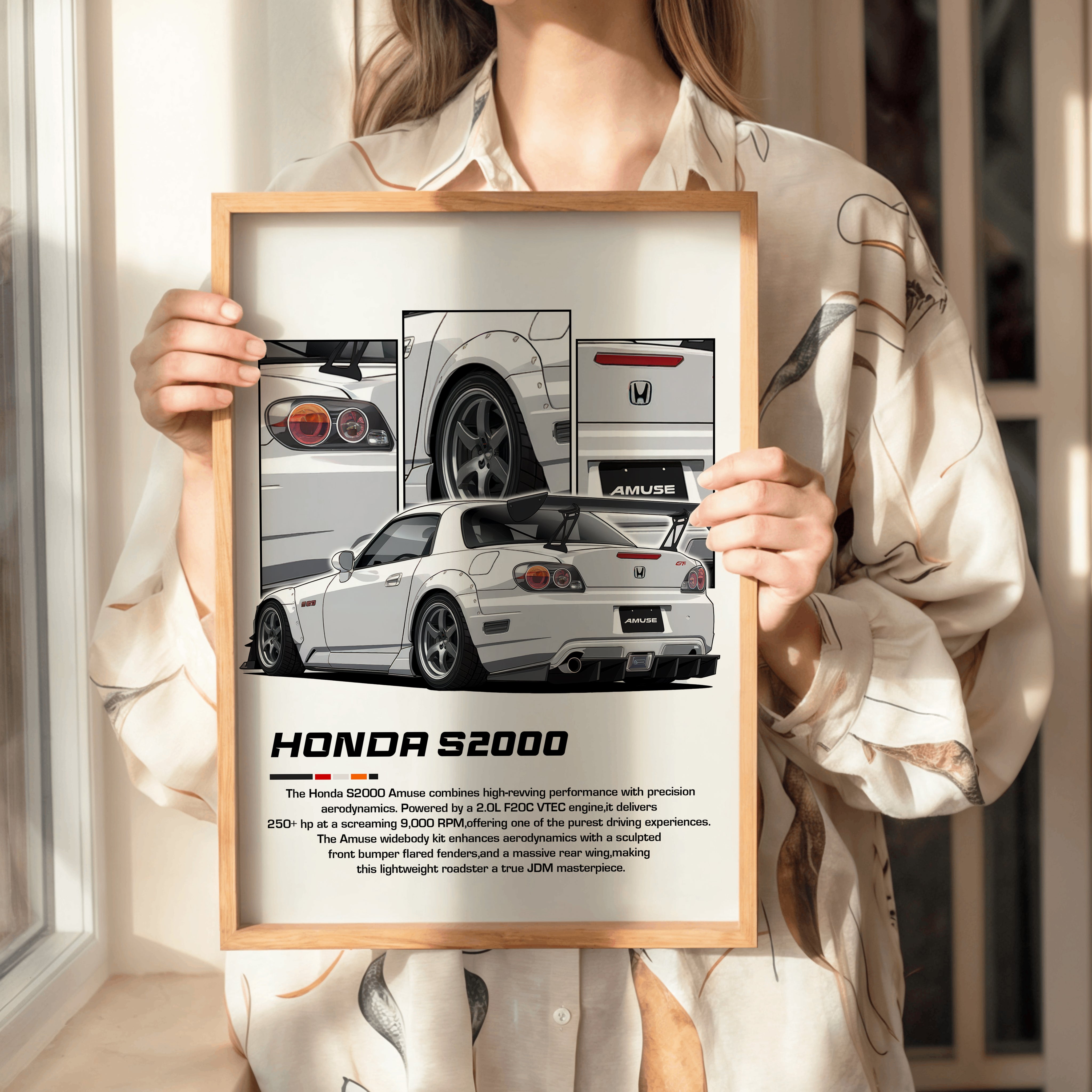 Honda S200 Beyaz Tasarım Tablo