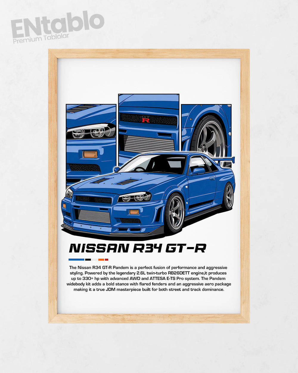 Nissan R34 GT-R Tasarım Tablo