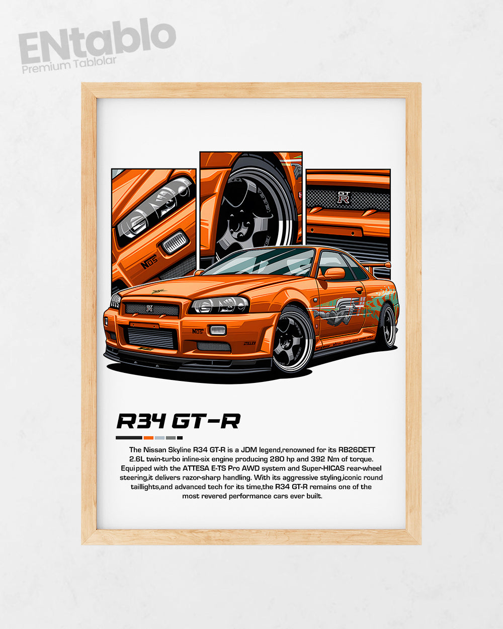 R34 GT-R Tasarım Tablo