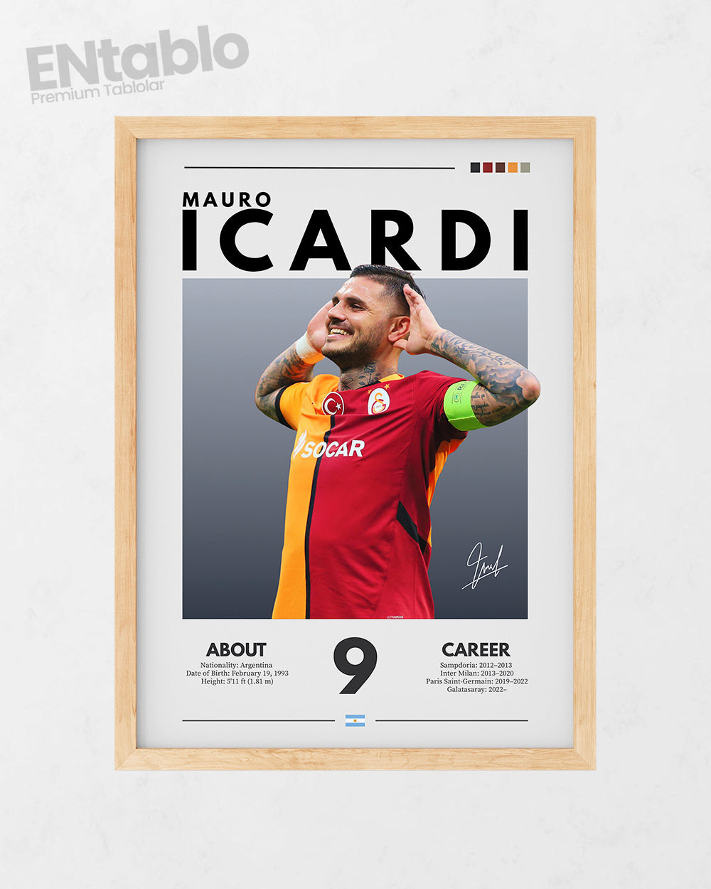 Mauro Icardi Tasarım Tablo