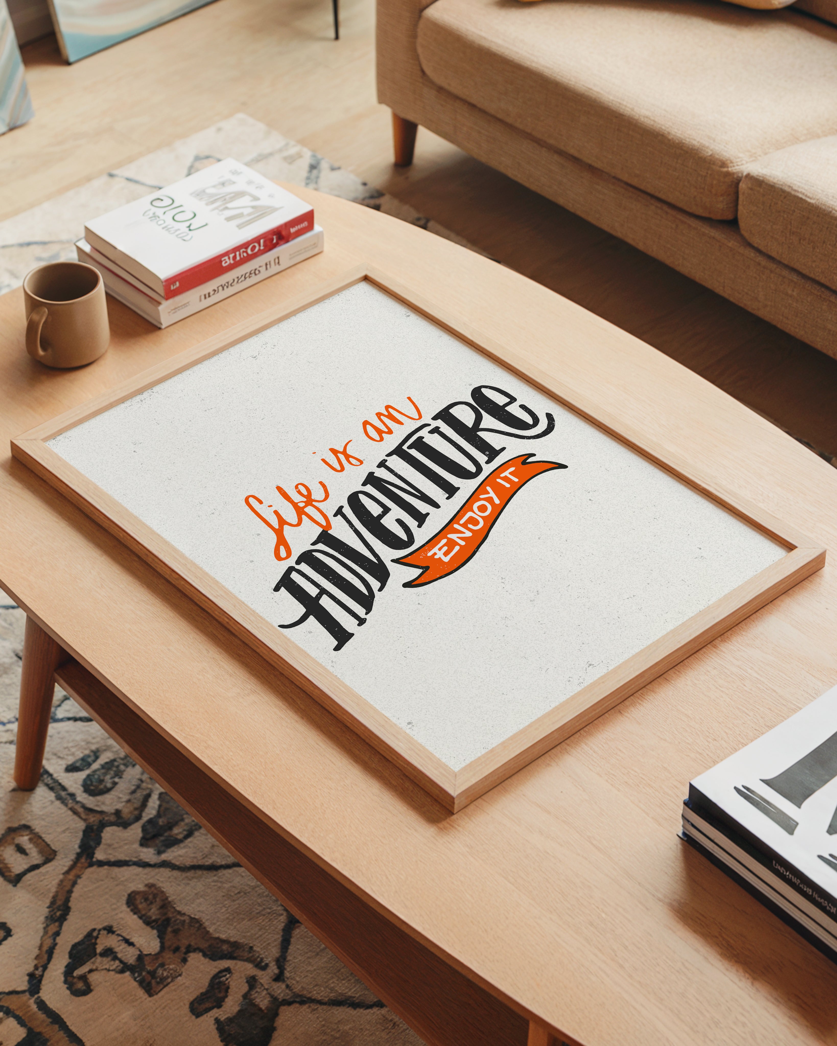 Life is an Adventure Enjoy Tasarım Tablo