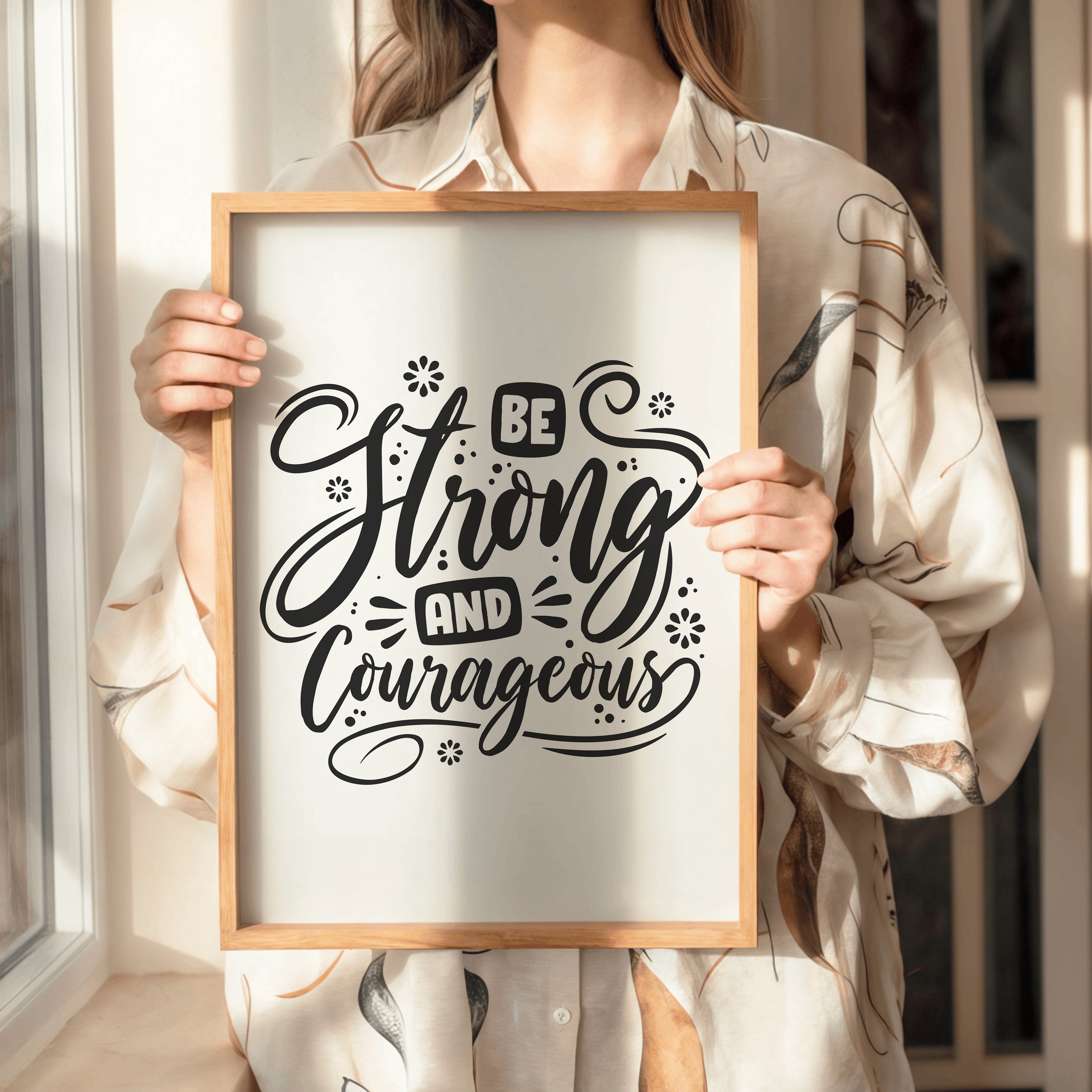 Be Strong and Courageous Tasarım Tablo