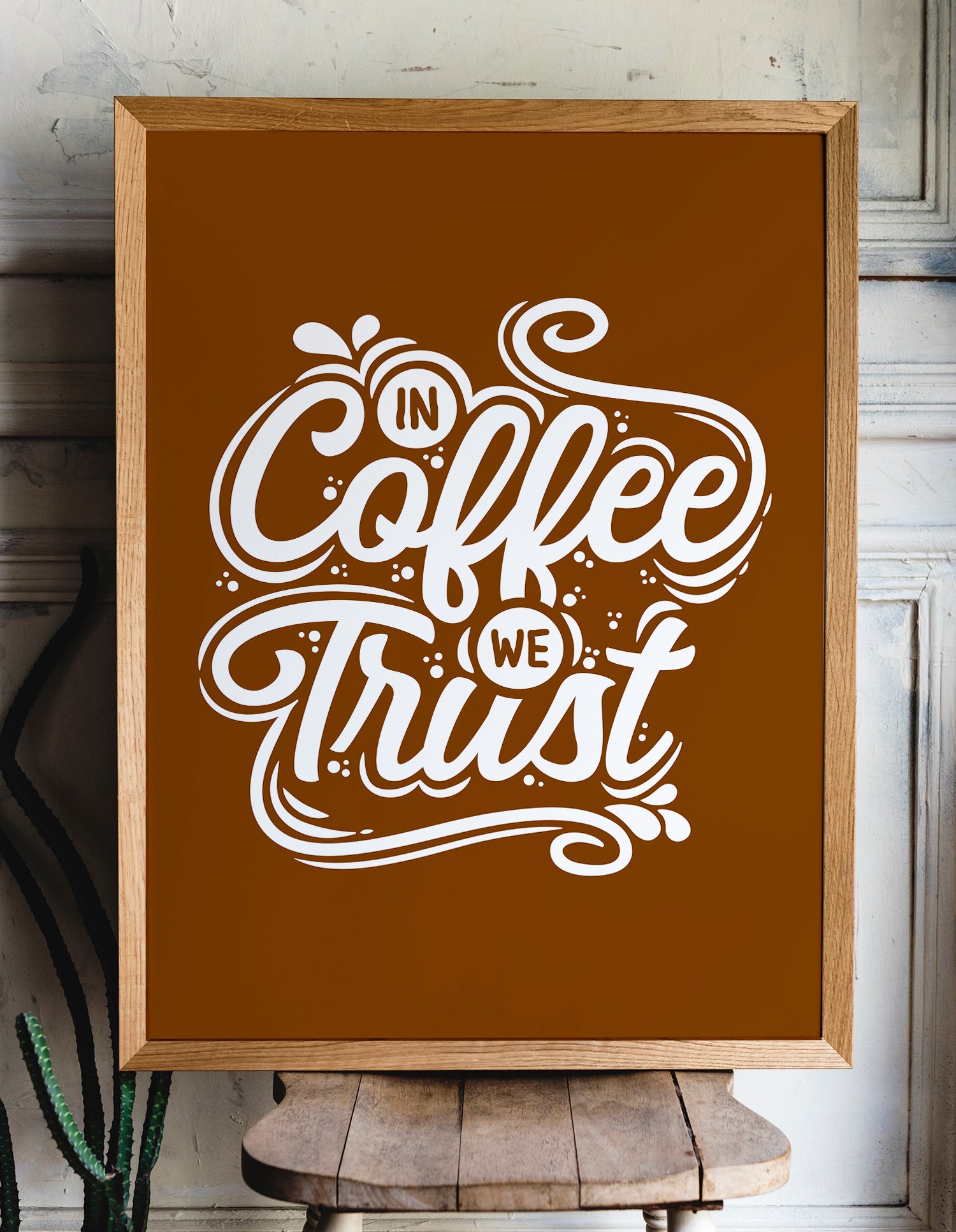 In Coffee We Trust Tasarım Tablo