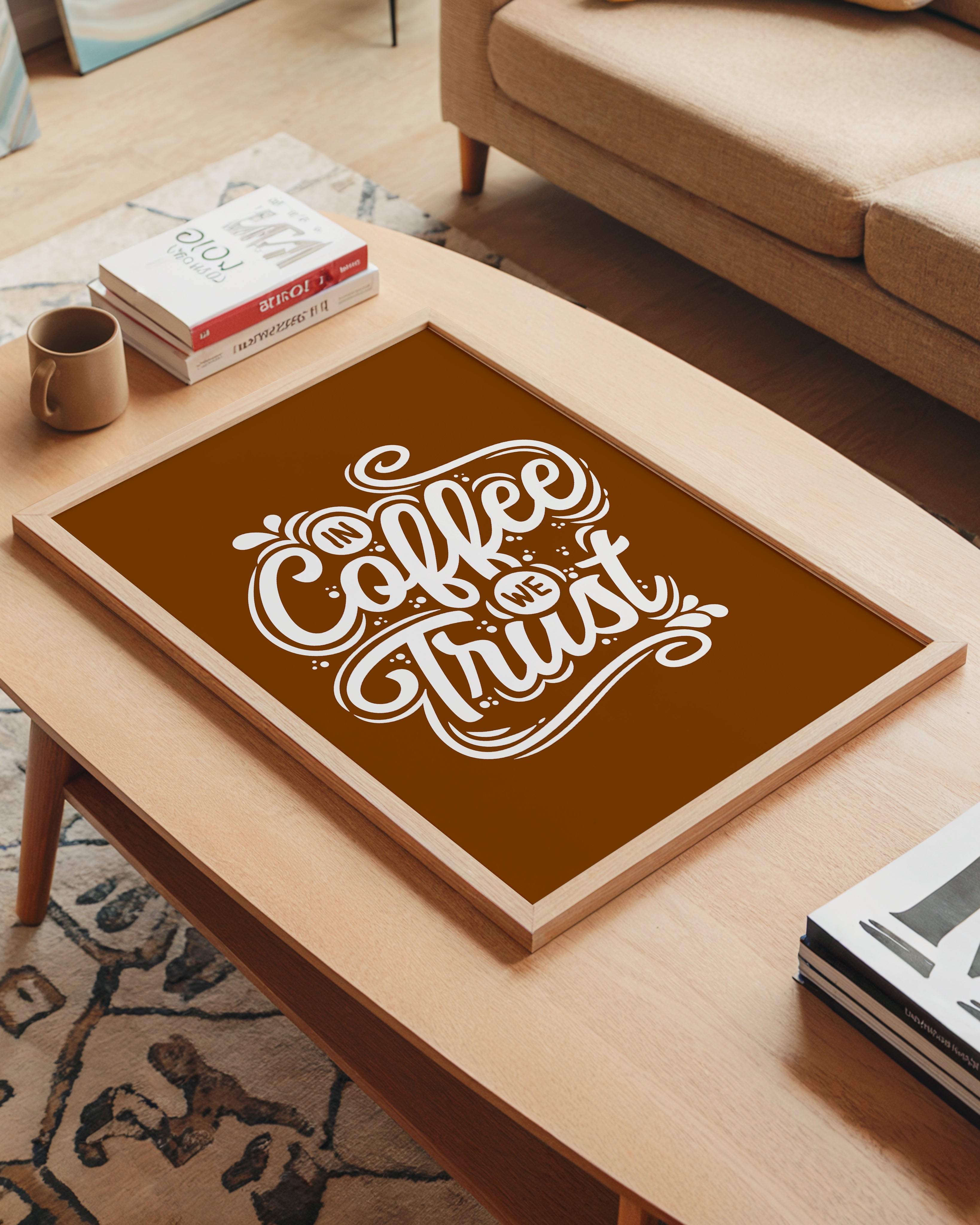 In Coffee We Trust Tasarım Tablo