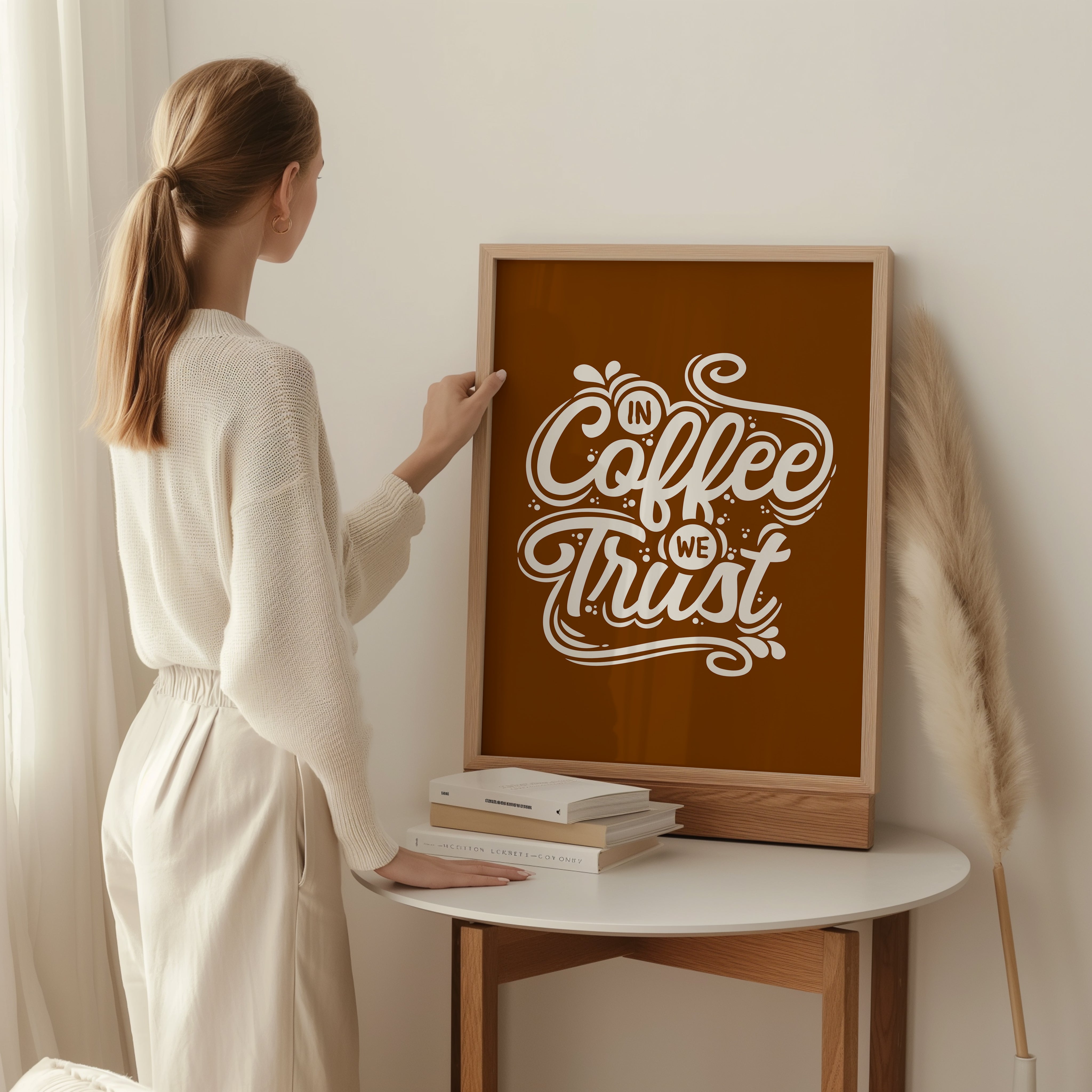 In Coffee We Trust Tasarım Tablo