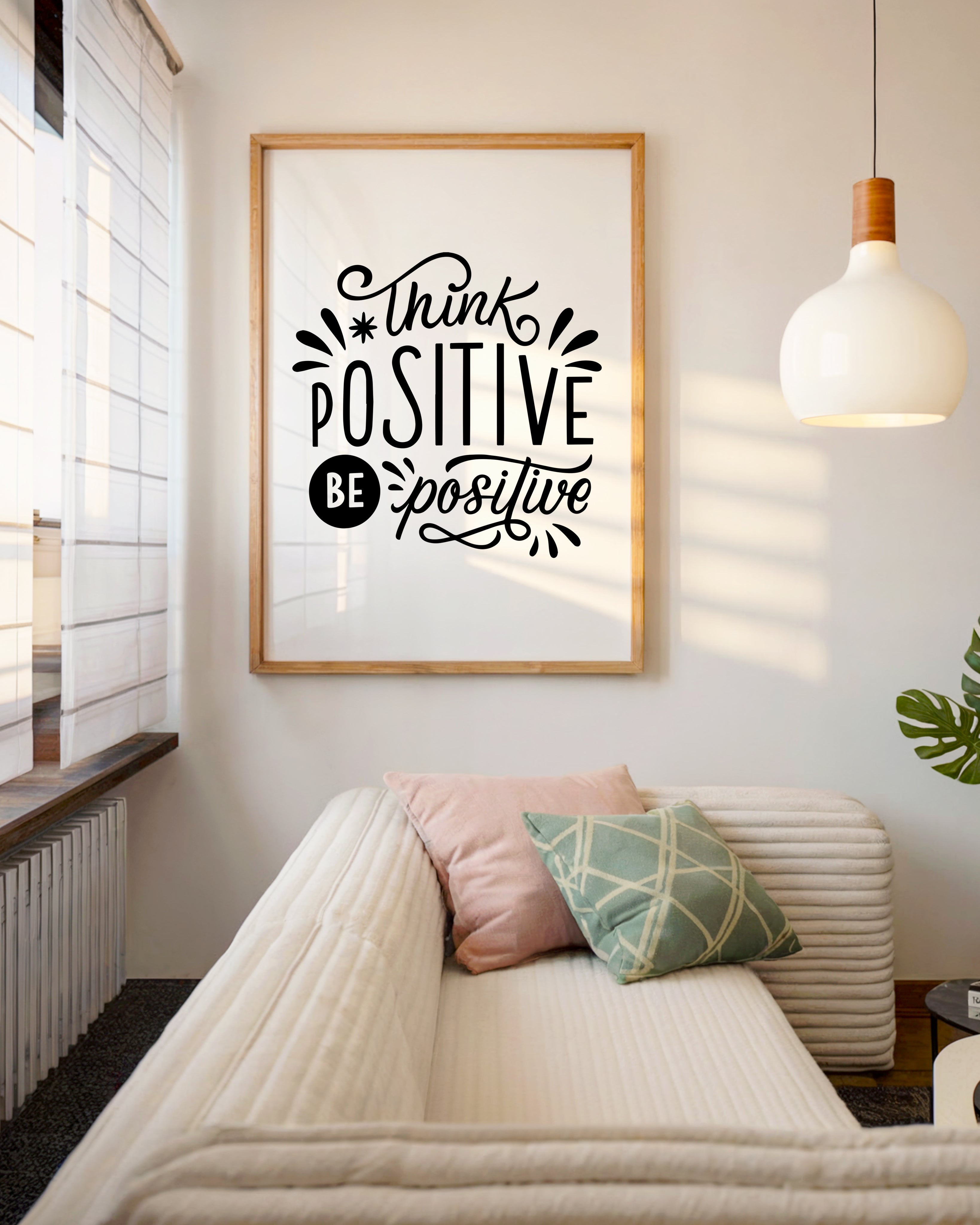 Think Positive, Be Positive Tasarım Tablo