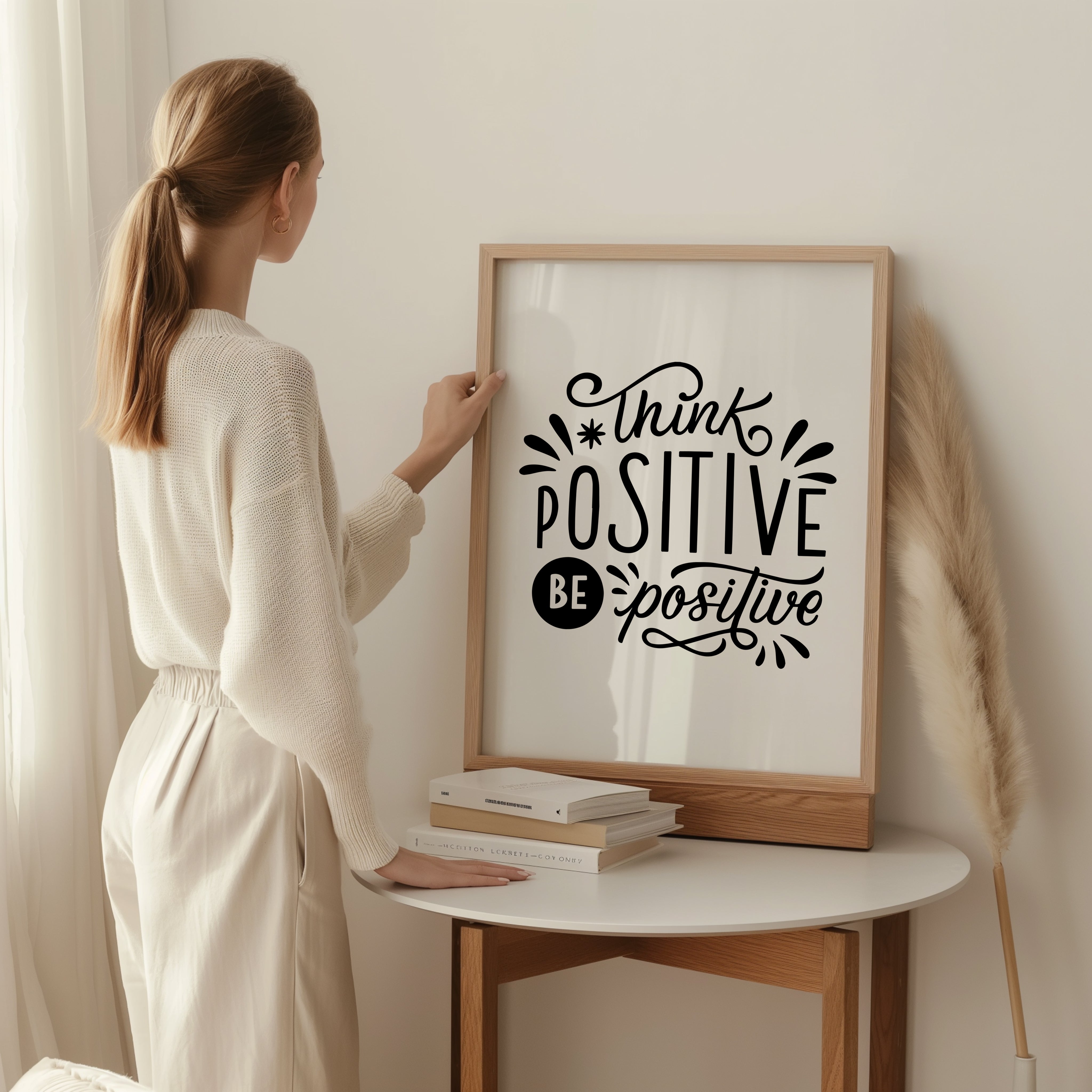 Think Positive, Be Positive Tasarım Tablo