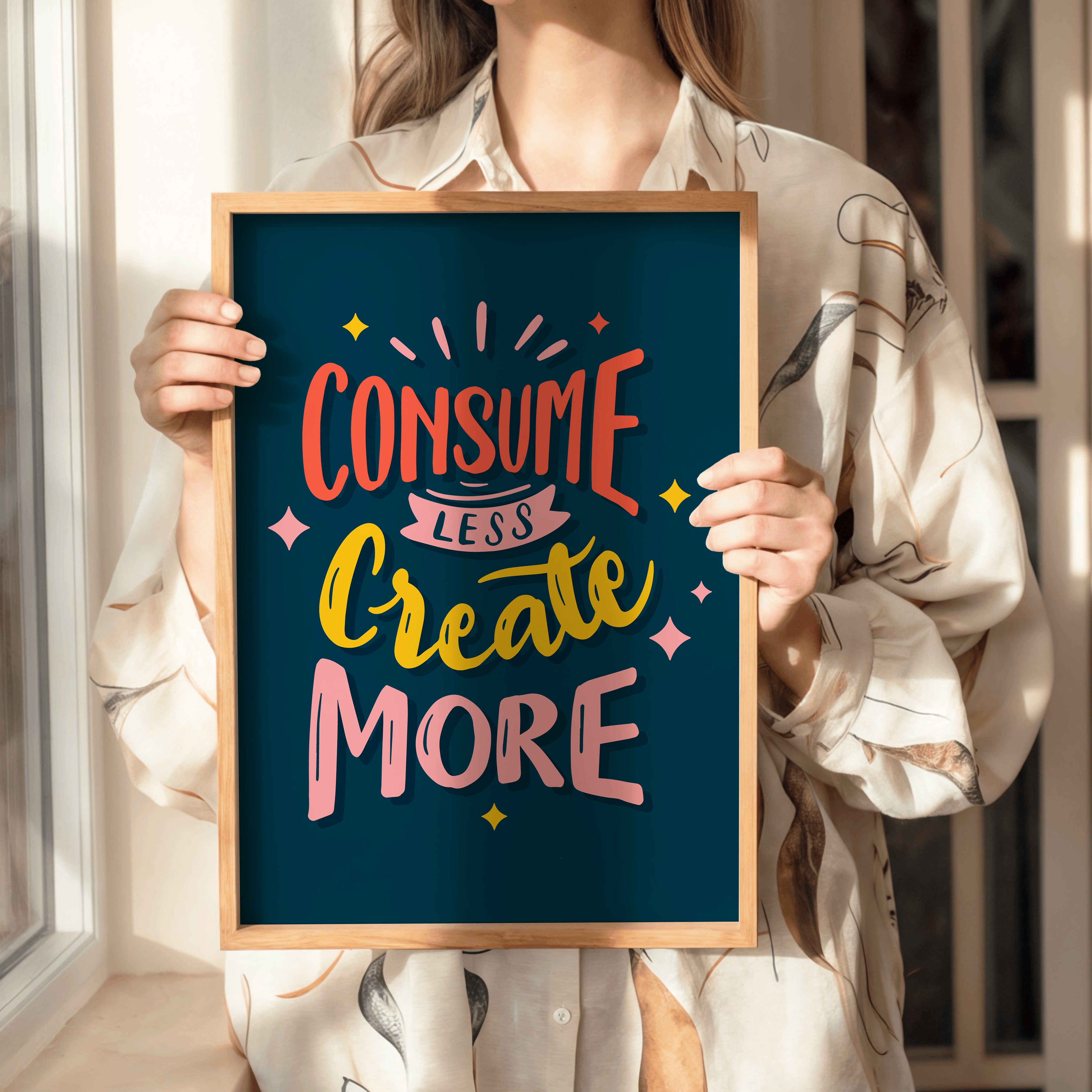Consume Less Create More Tasarım Tablo