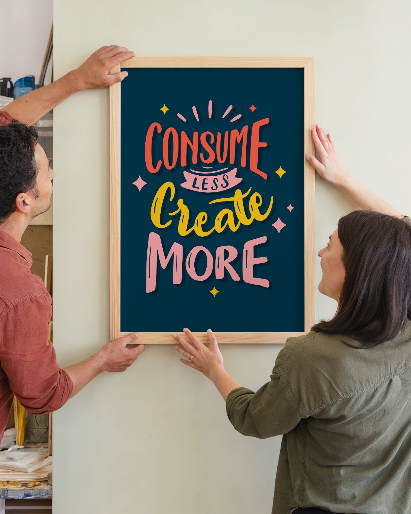 Consume Less Create More Tasarım Tablo