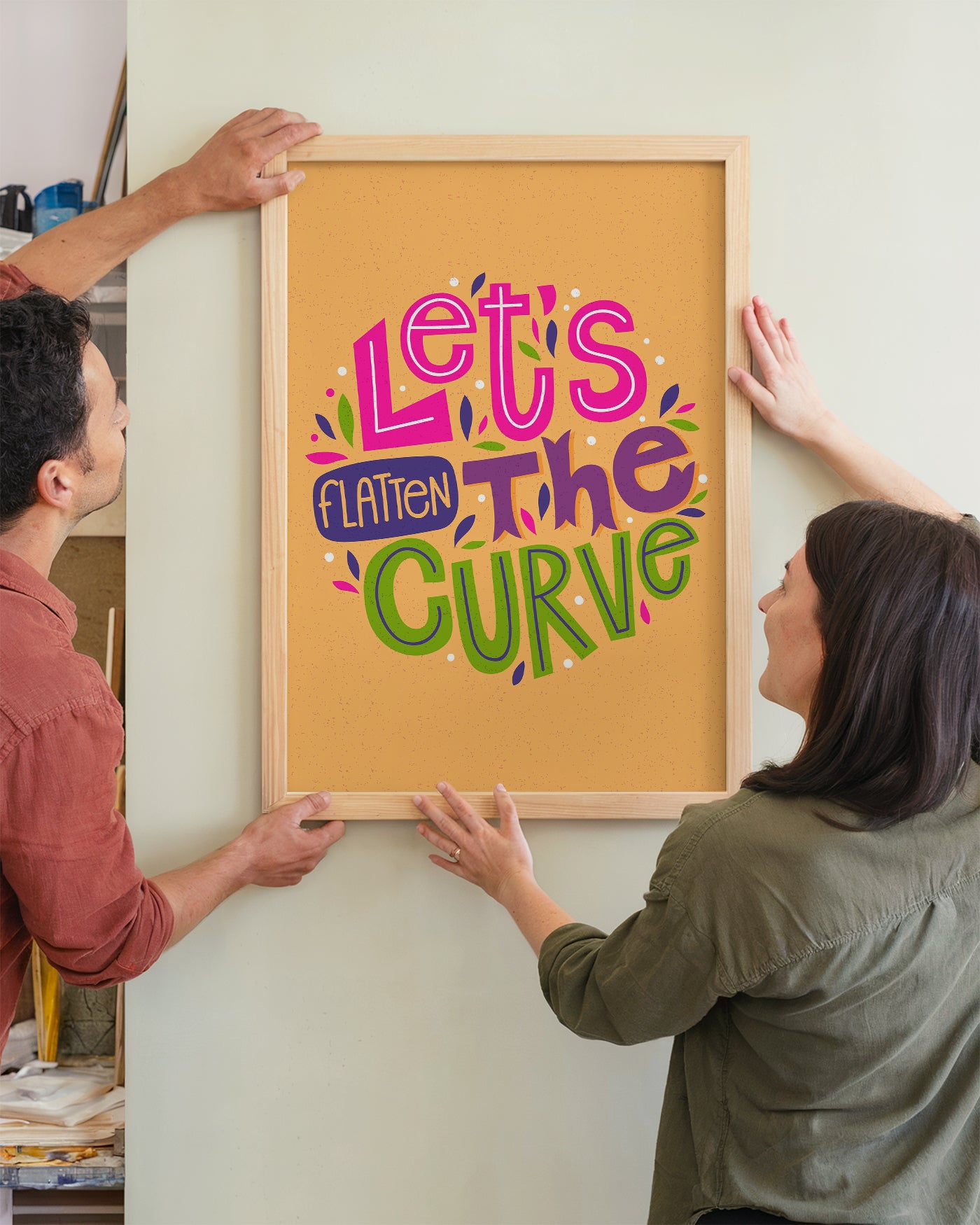 Let’s Flatten The Curve Tasarım Tablo