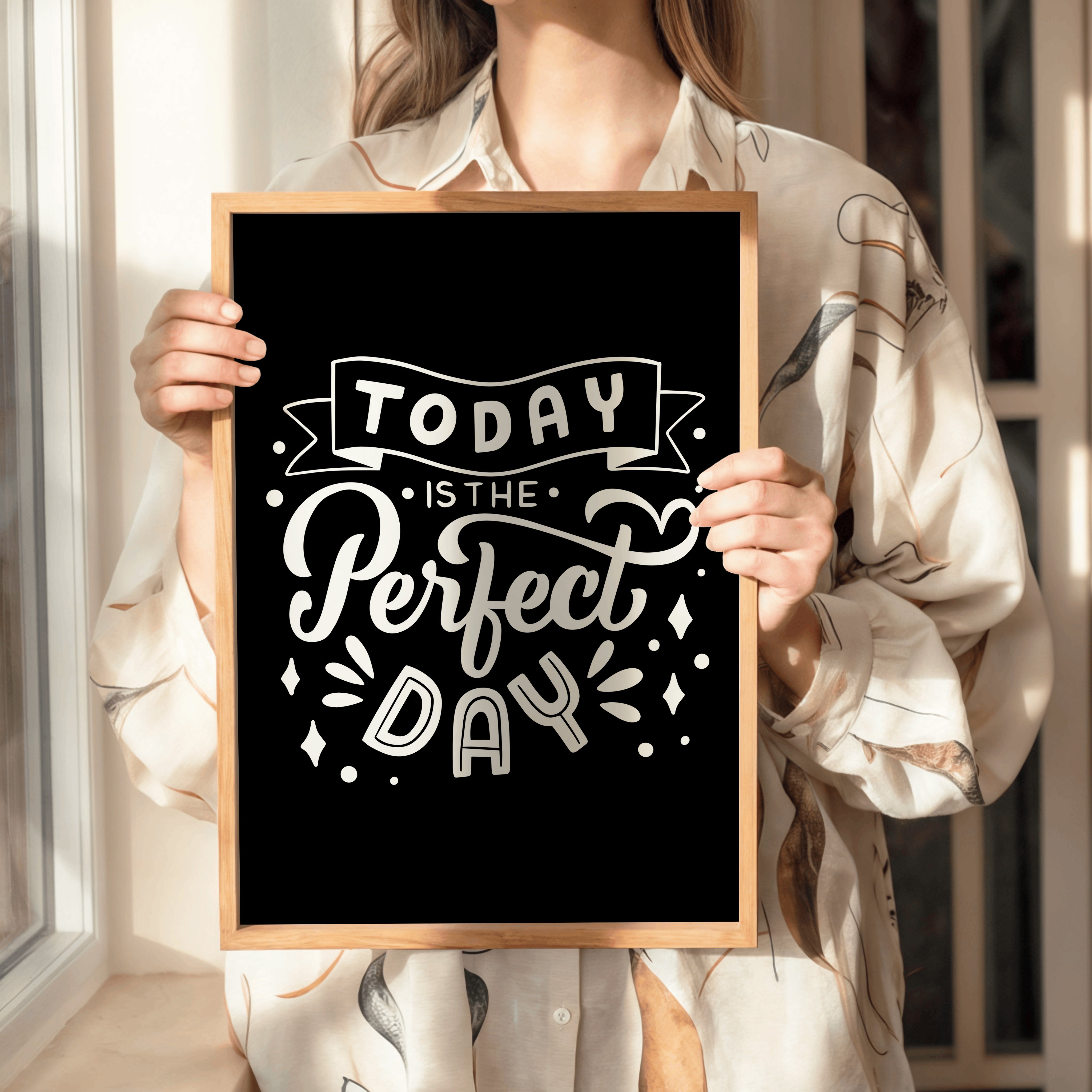Today is Perfect Day Black Tasarım Tablo