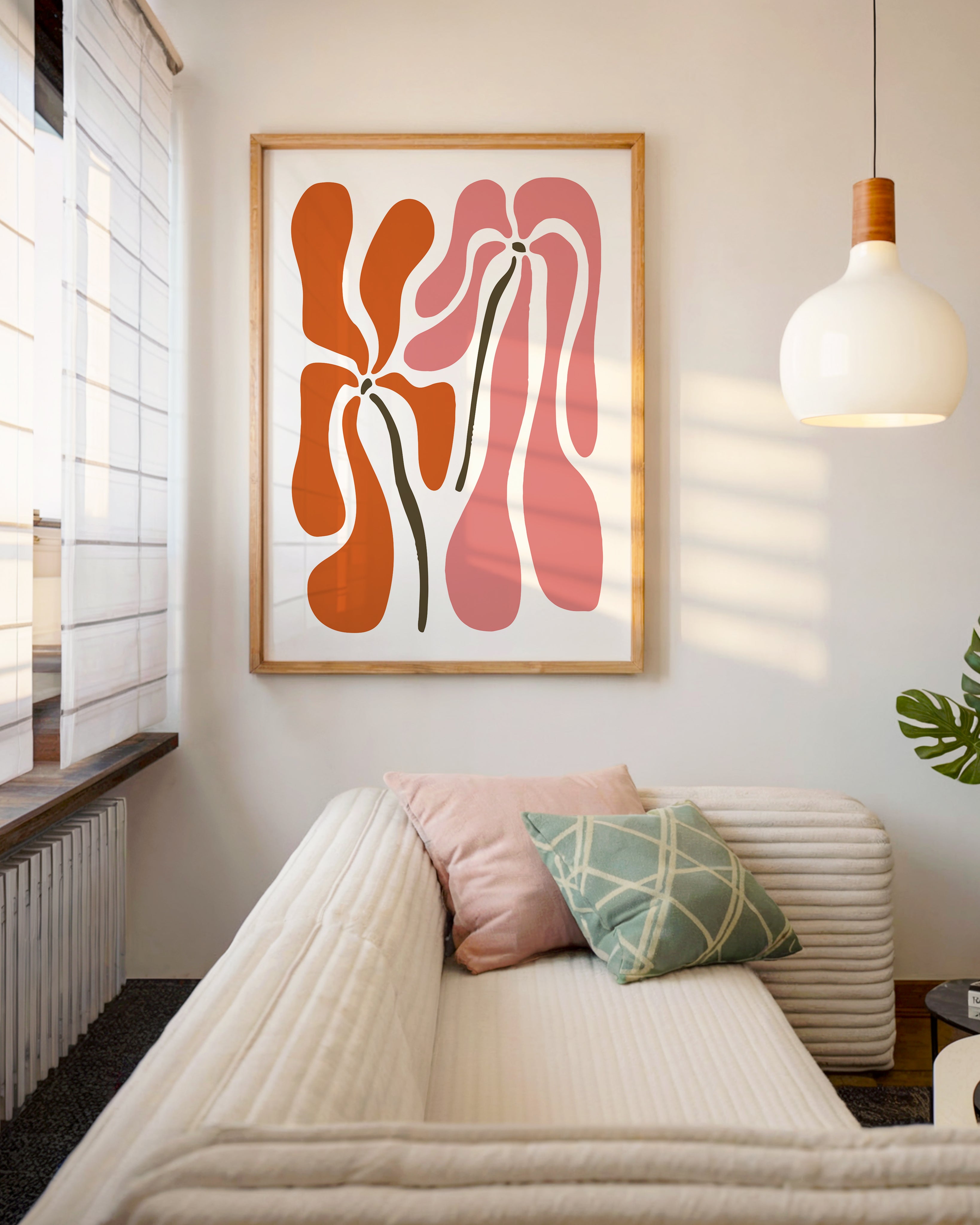 Minimal Çiçek Tasarım Tablo