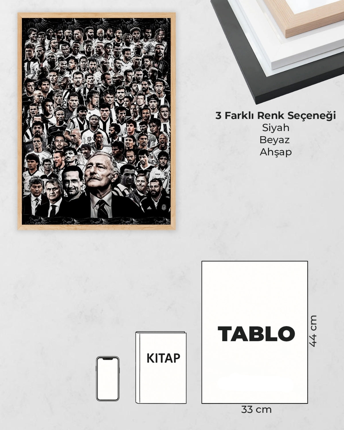 Beşiktaş Efsaneler Tasarım Tablo