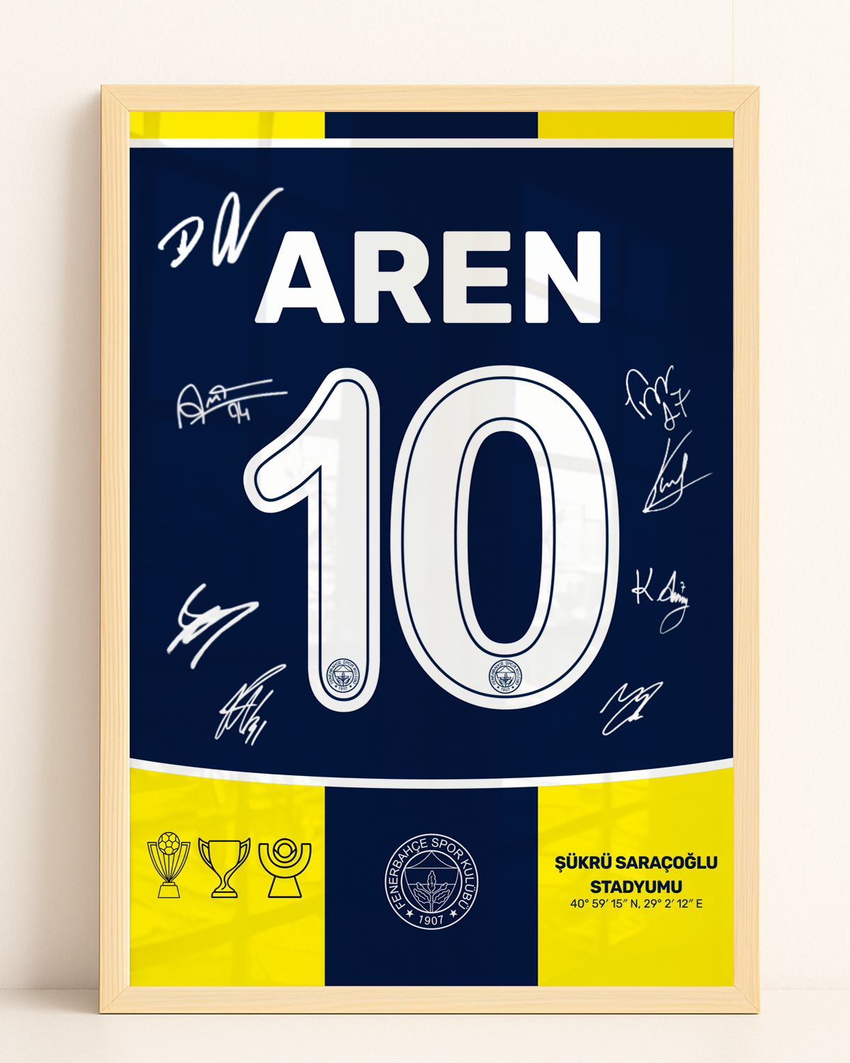 Fenerbahçe Dijital İmzalı Forma Tasarım Tablo