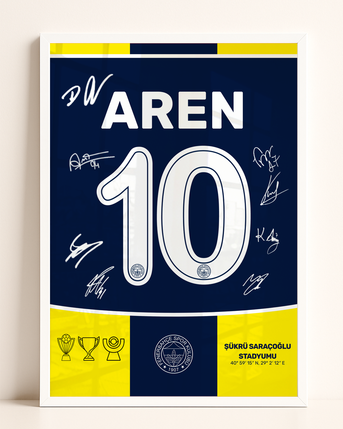 Fenerbahçe Dijital İmzalı Forma Tasarım Tablo