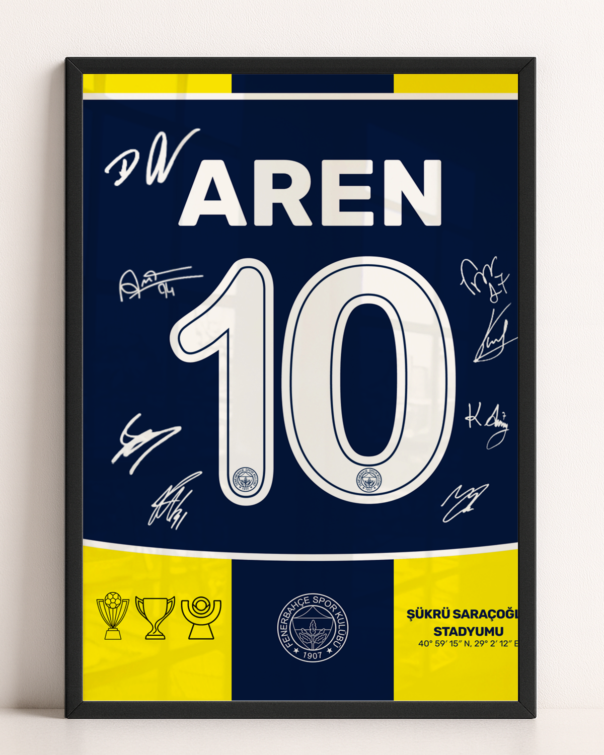 Fenerbahçe Dijital İmzalı Forma Tasarım Tablo
