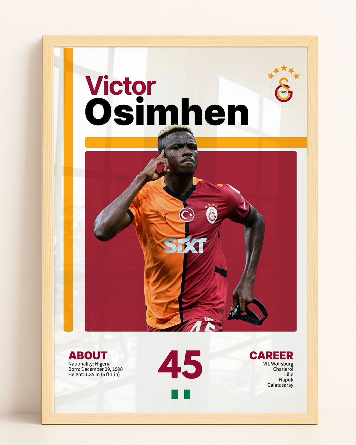 Victor Osimhen Legend Tasarım Tablo