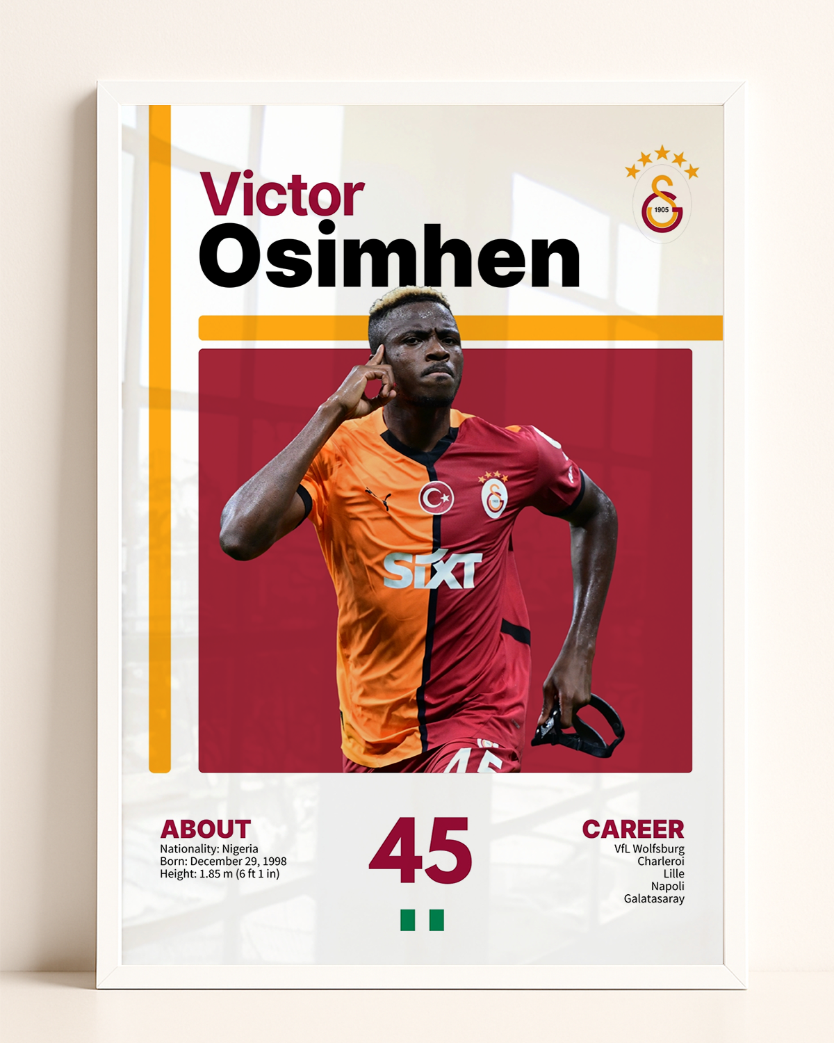 Victor Osimhen Legend Tasarım Tablo