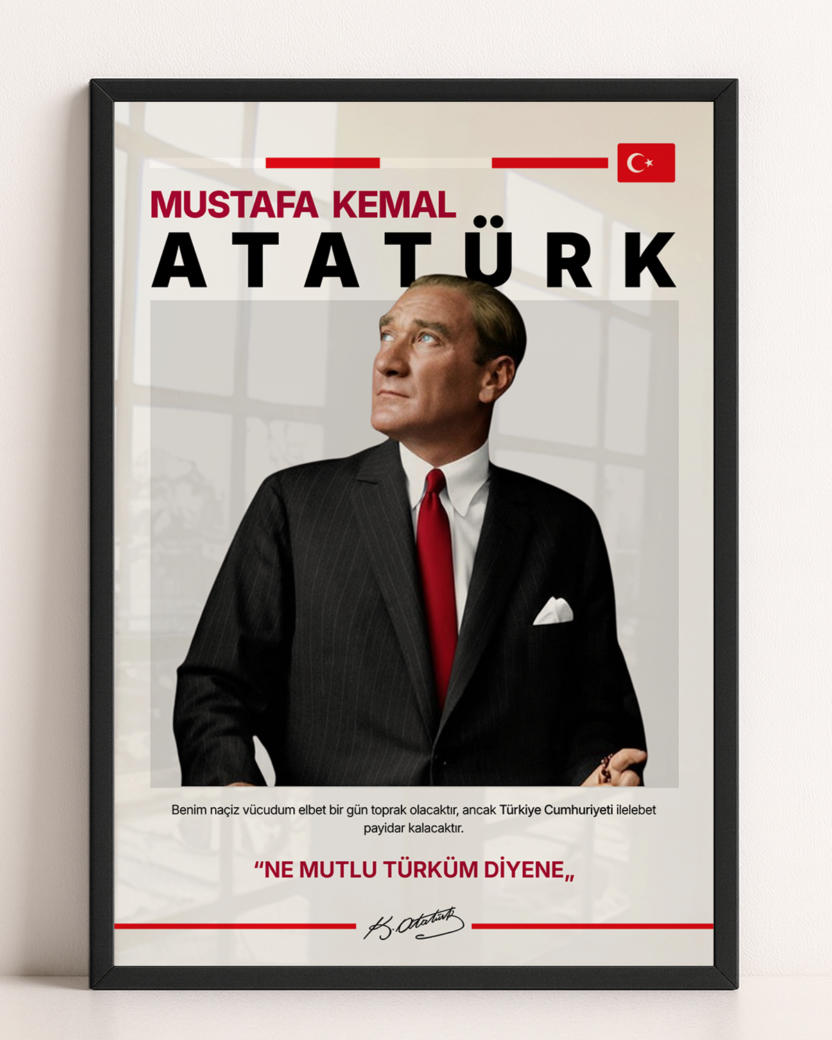 Mustafa Kemal Atatürk Özel Tasarım Tablo