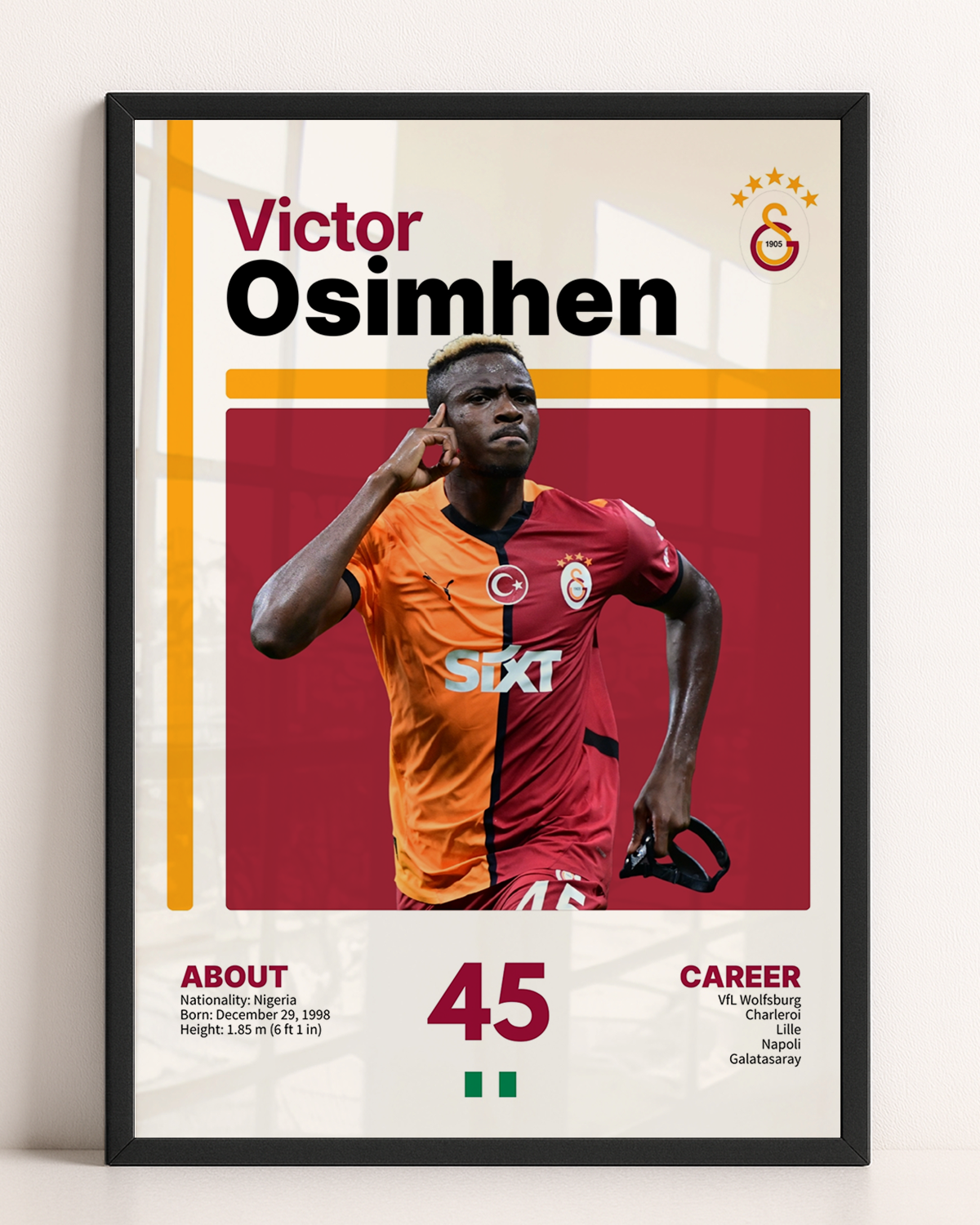 Victor Osimhen Legend Tasarım Tablo