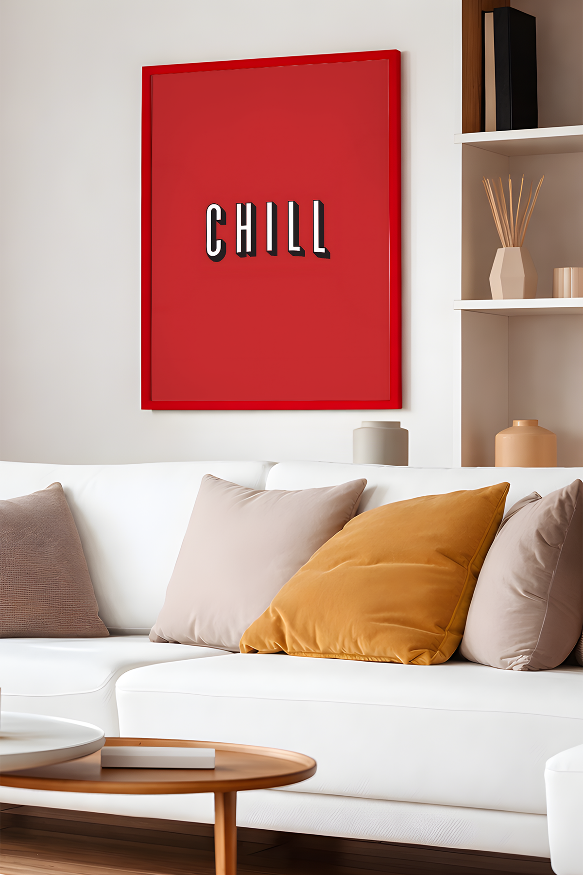 Chill Tasarım Tablo, Genç Odası, Kırmızı Tablo
