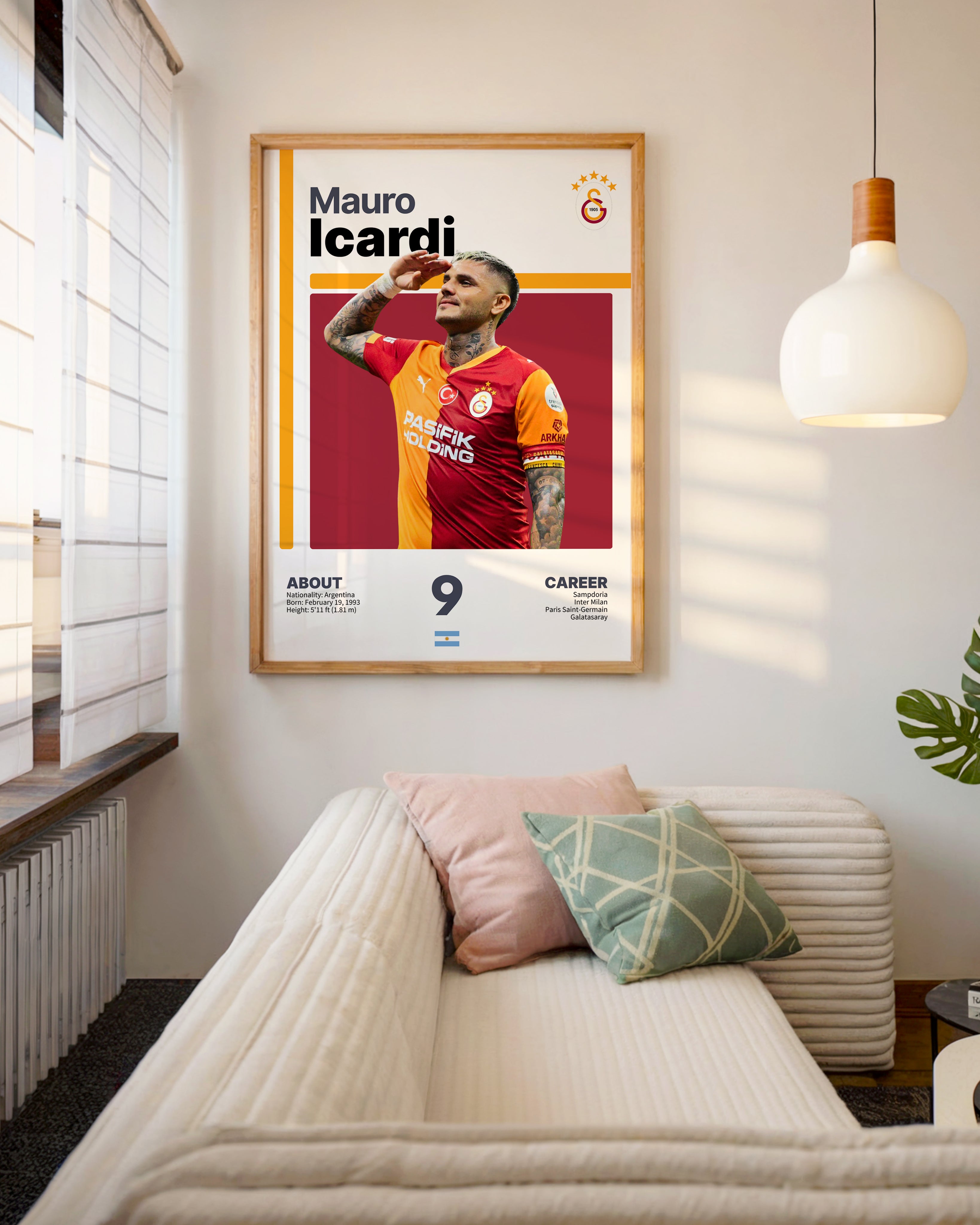 Mauro Icardi Asker Selamı Tasarım Tablo
