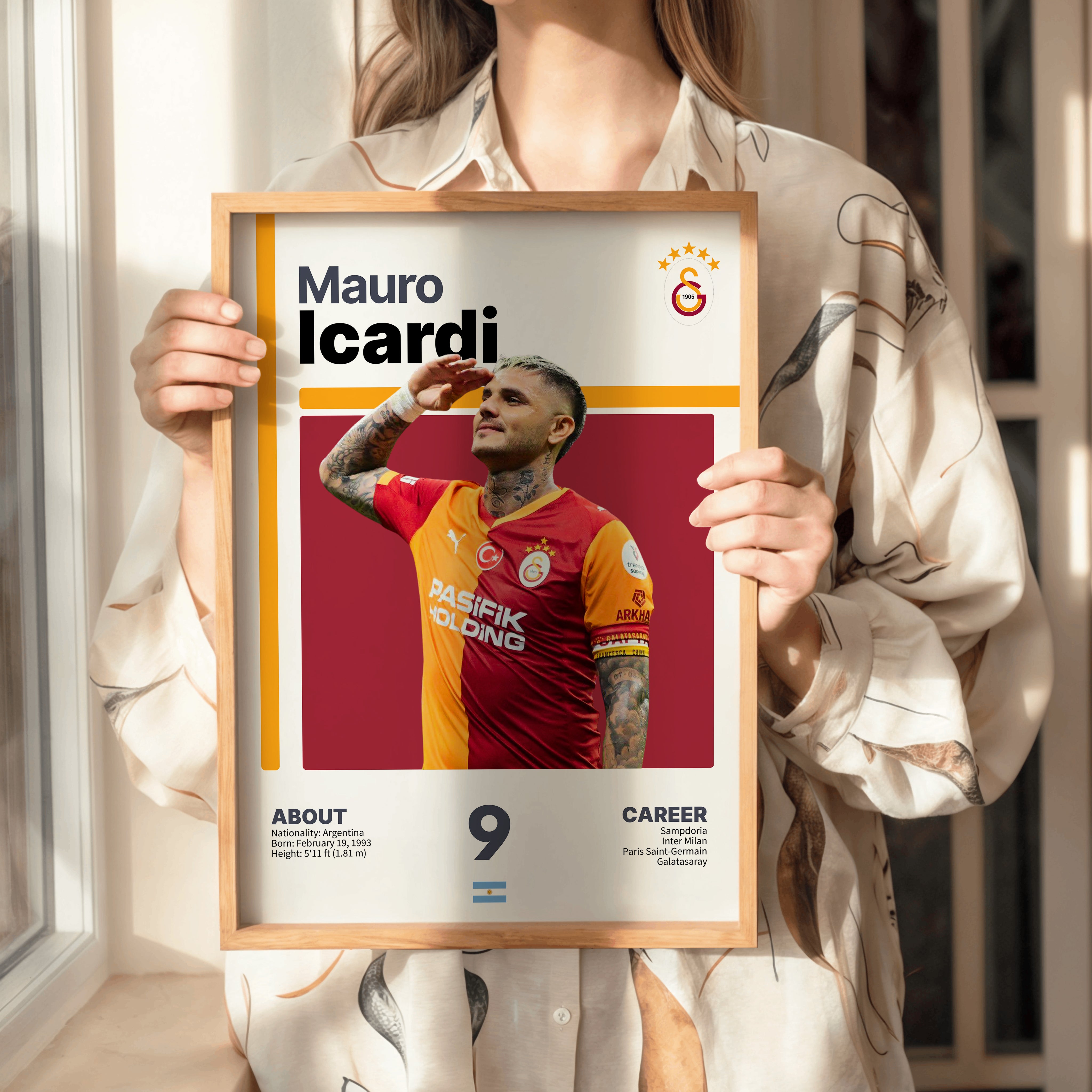 Mauro Icardi Asker Selamı Tasarım Tablo