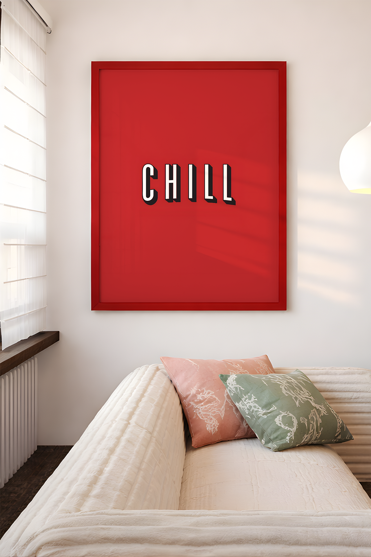 Chill Tasarım Tablo, Genç Odası, Kırmızı Tablo