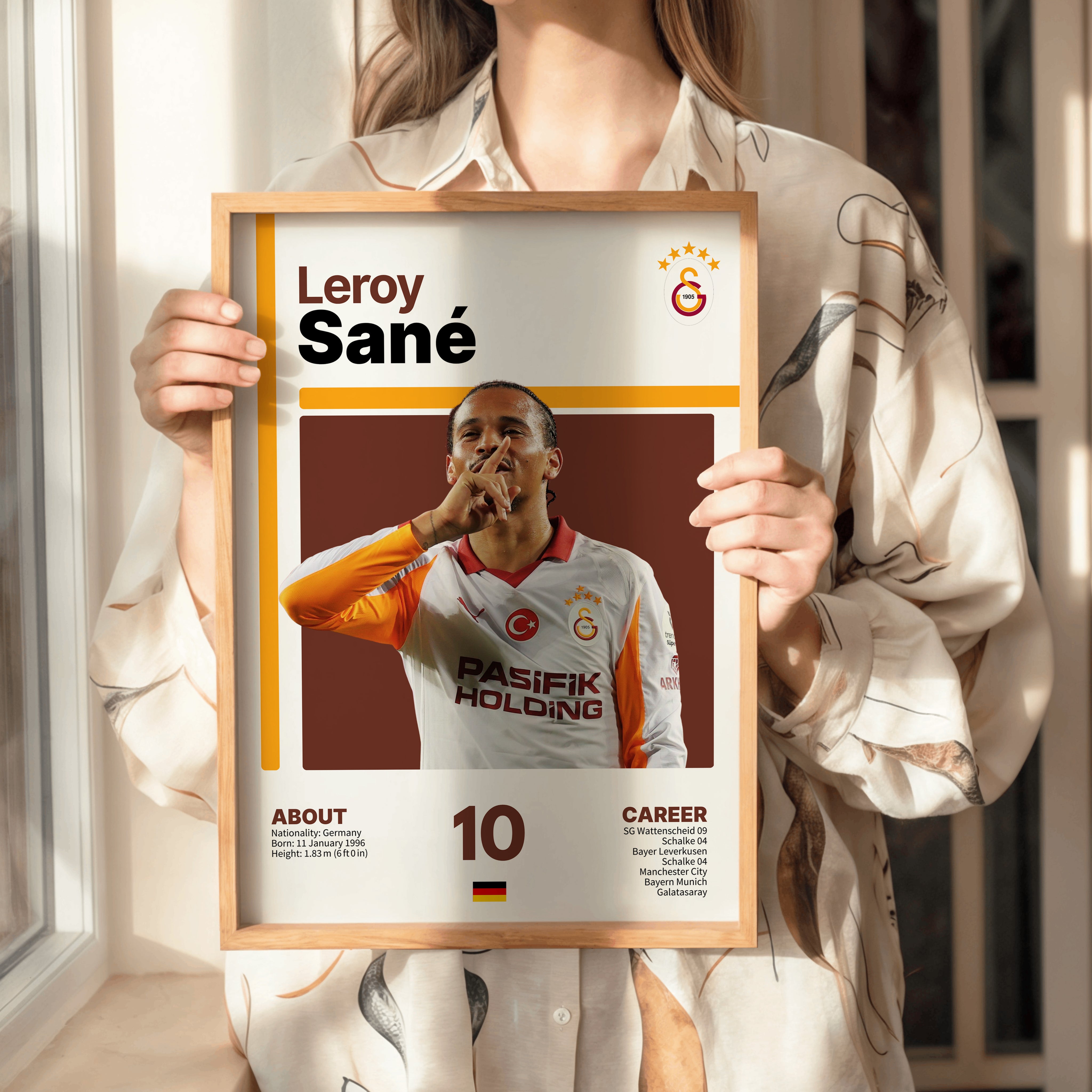 Leroy Sane Beyaz Forma Tasarım Tablo