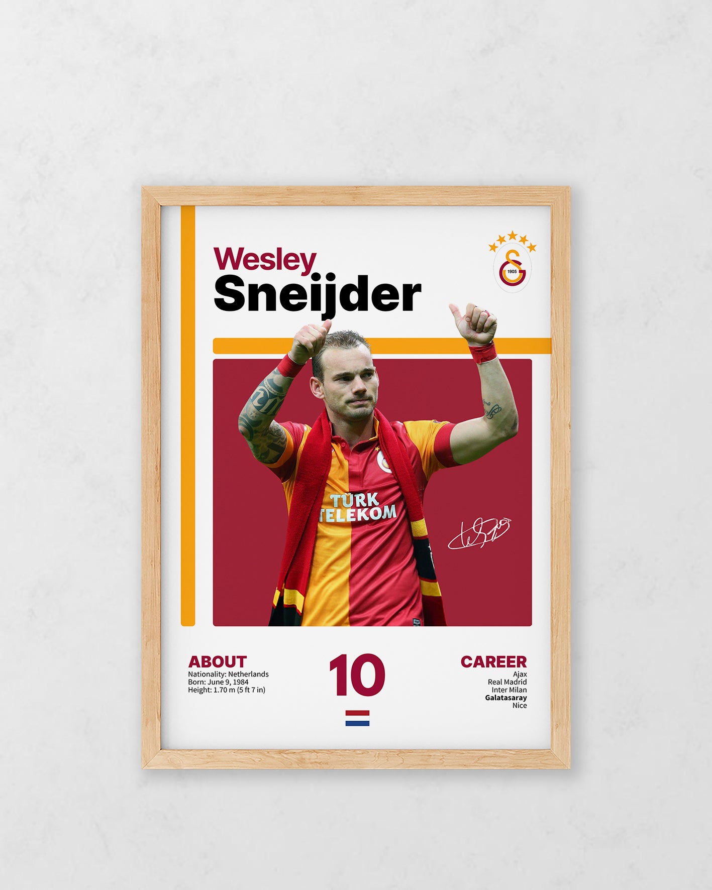 Wesley Sneijder Tasarım Tablo