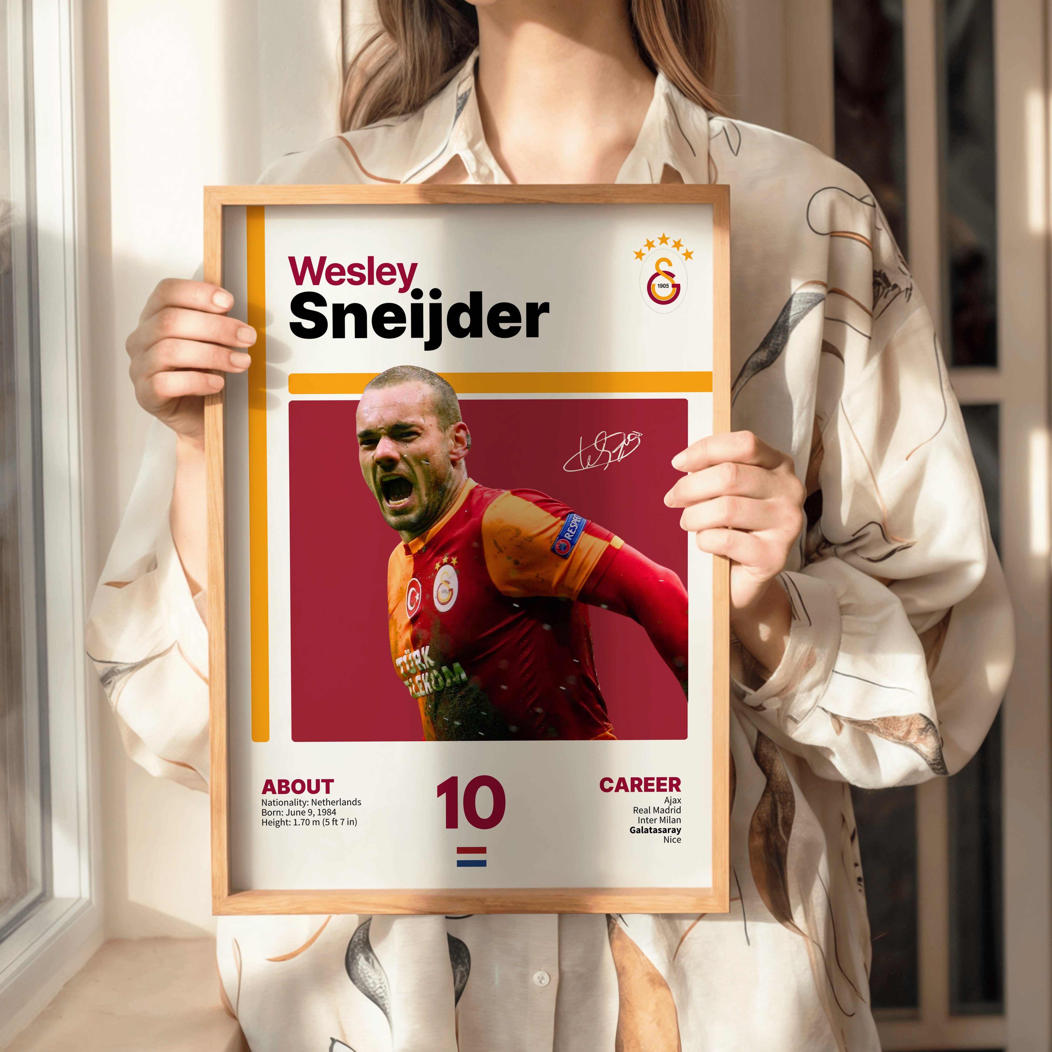 Wesley Sneijder Juventus Kar Temalı Tasarım Tablo