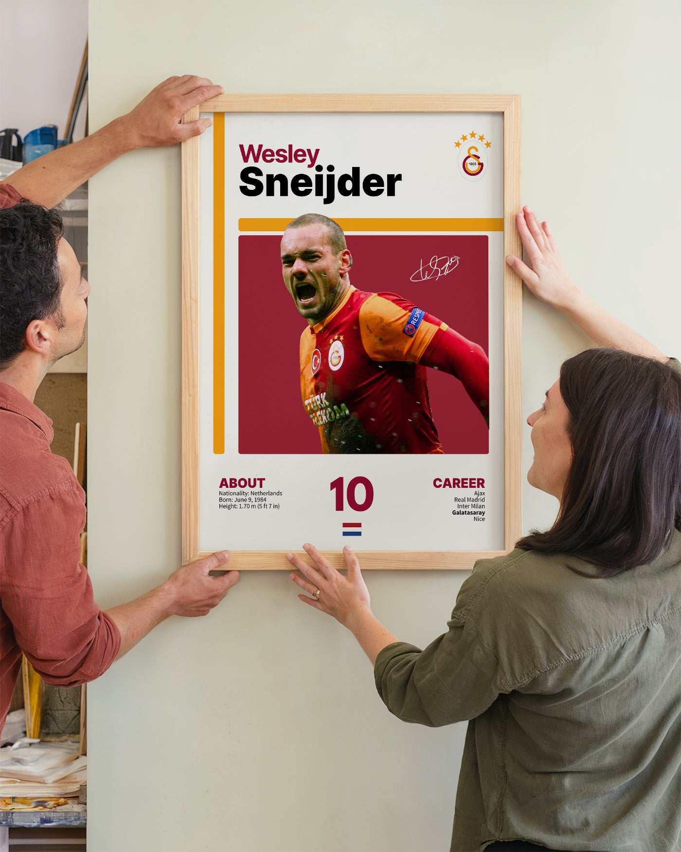 Wesley Sneijder Juventus Kar Temalı Tasarım Tablo