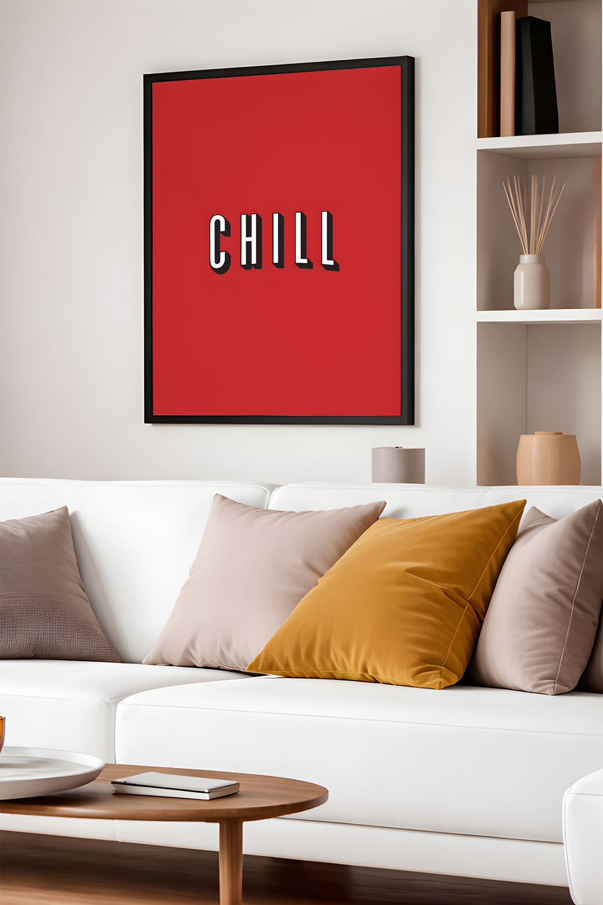 Chill Tasarım Tablo, Genç Odası, Kırmızı Tablo