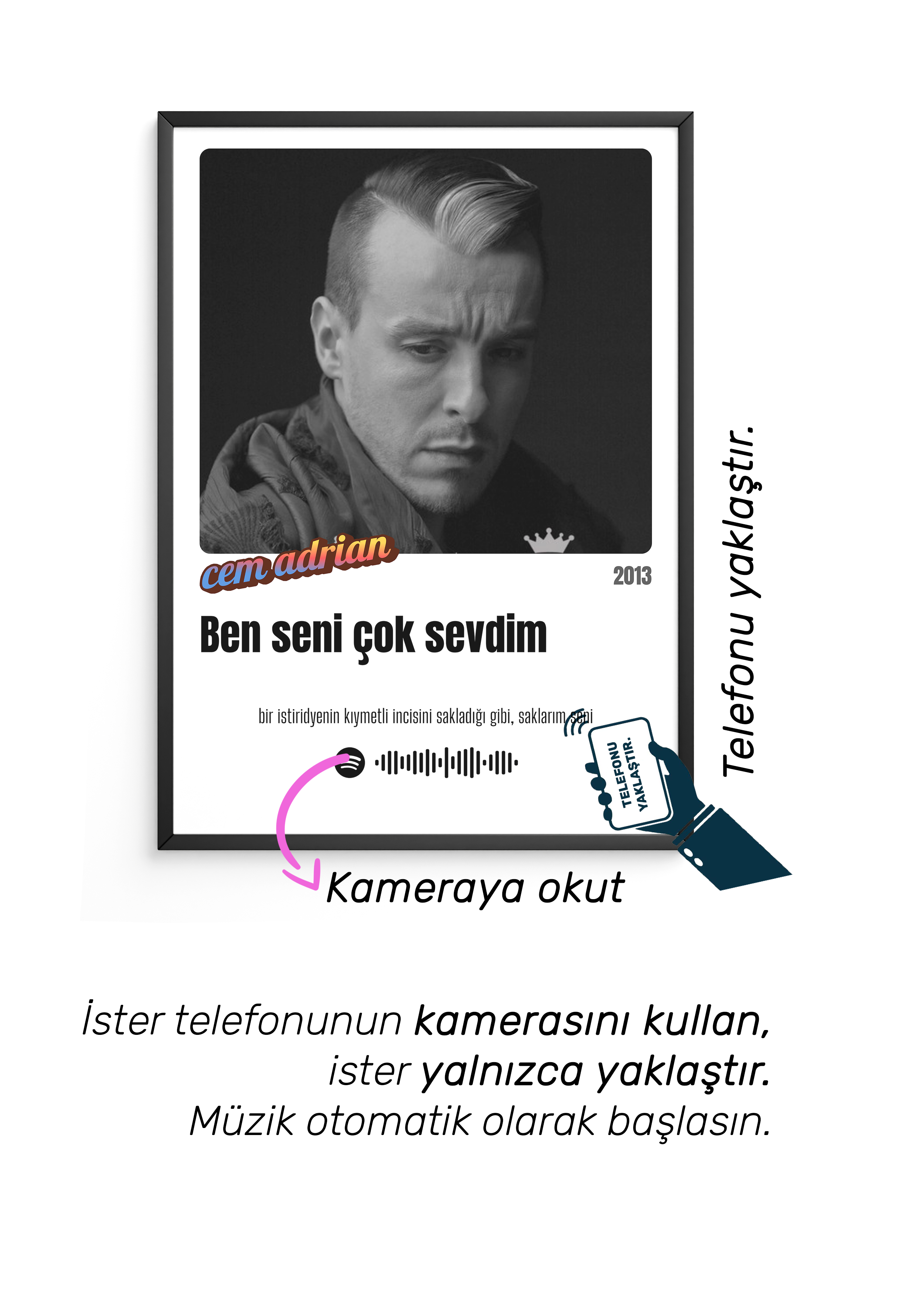 Cem Adrian - Ben Seni Çok Sevdim Tasarım Tablo