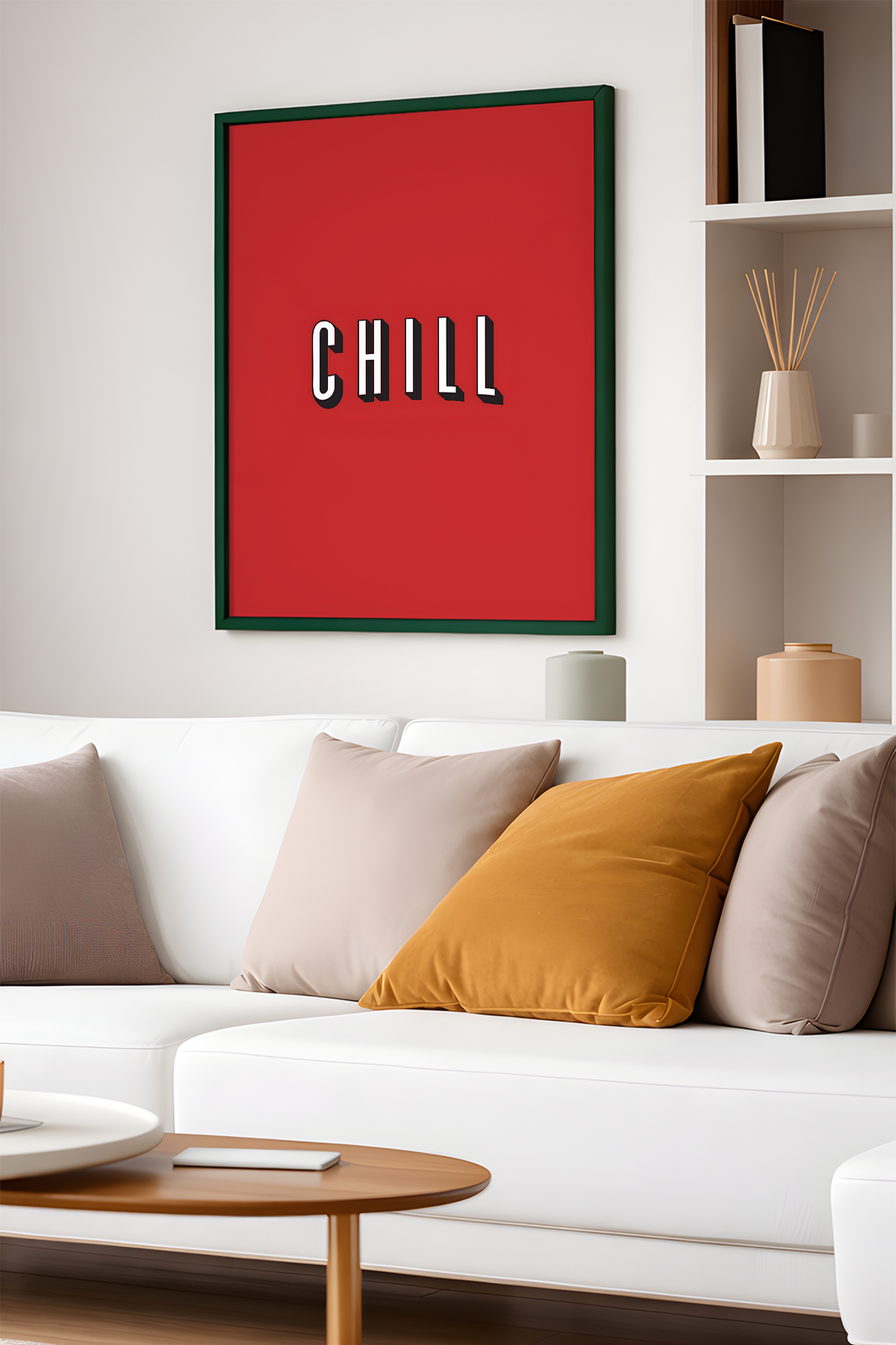Chill Tasarım Tablo, Genç Odası, Kırmızı Tablo