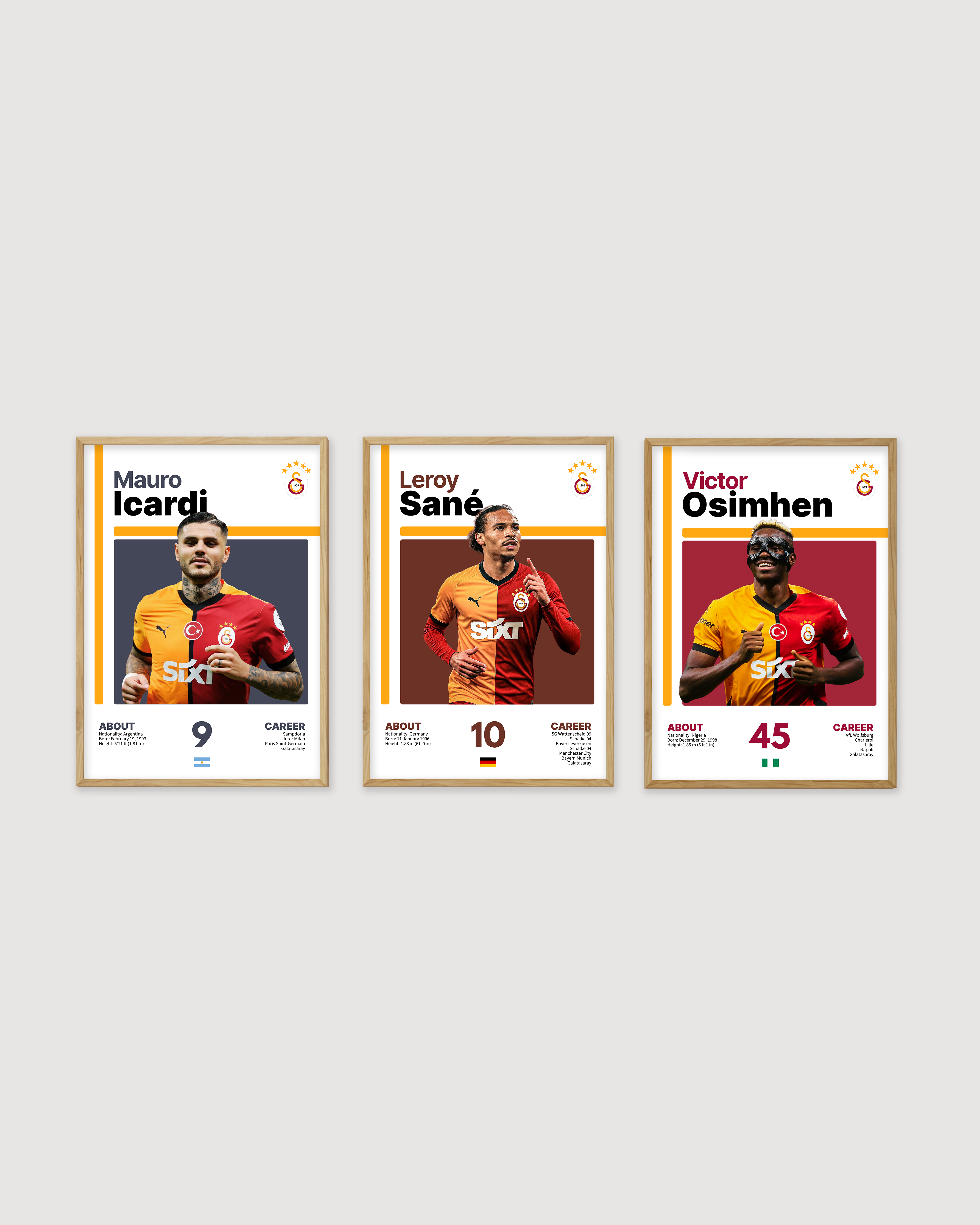 Icardi, Osimhen, Sane 3'lü Set